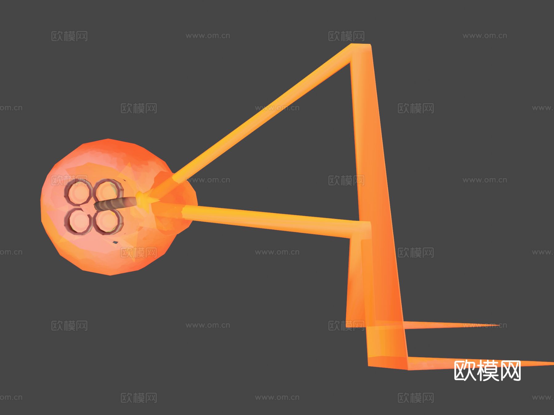 卡通炸药3d模型