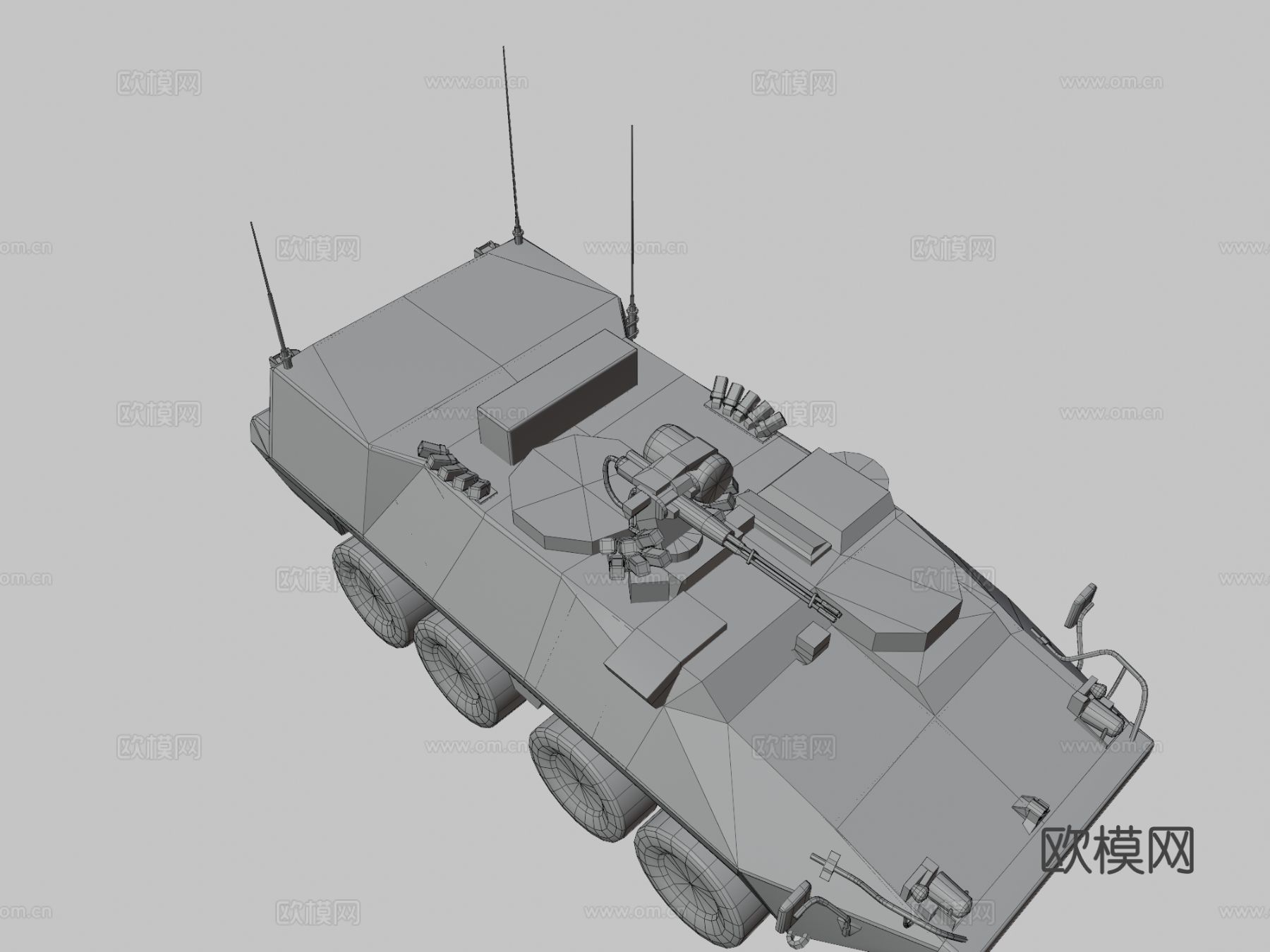 军事坦克 装甲车 炮弹车3d模型