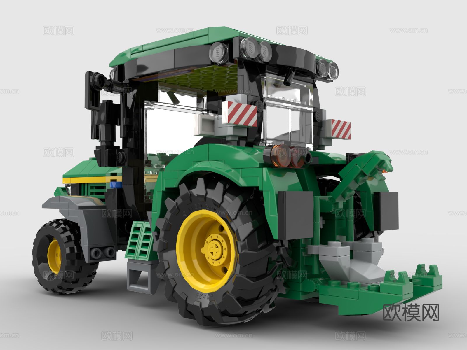 乐高 LEGO 玩具 积木 拖拉机 农用工具车 工程车3d模型