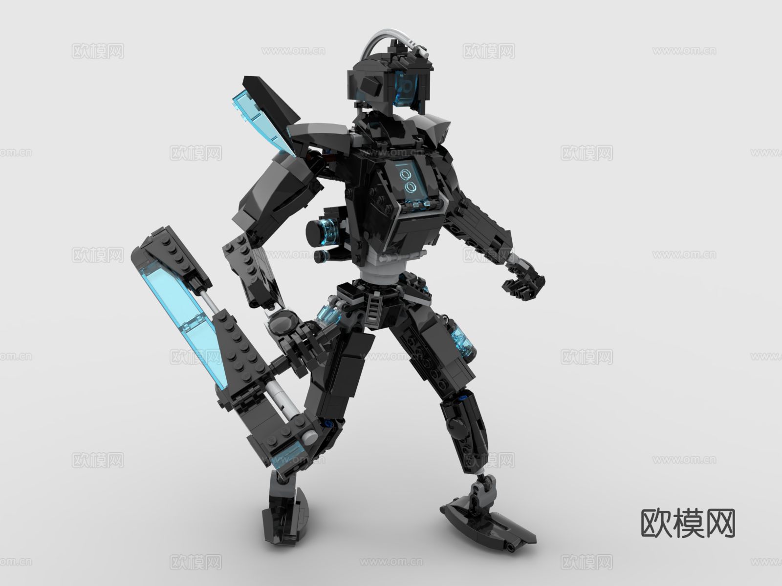 乐高 LEGO 玩具 积木 战斗机器人 机械战士 机器人3d模型下载（渲染图1）