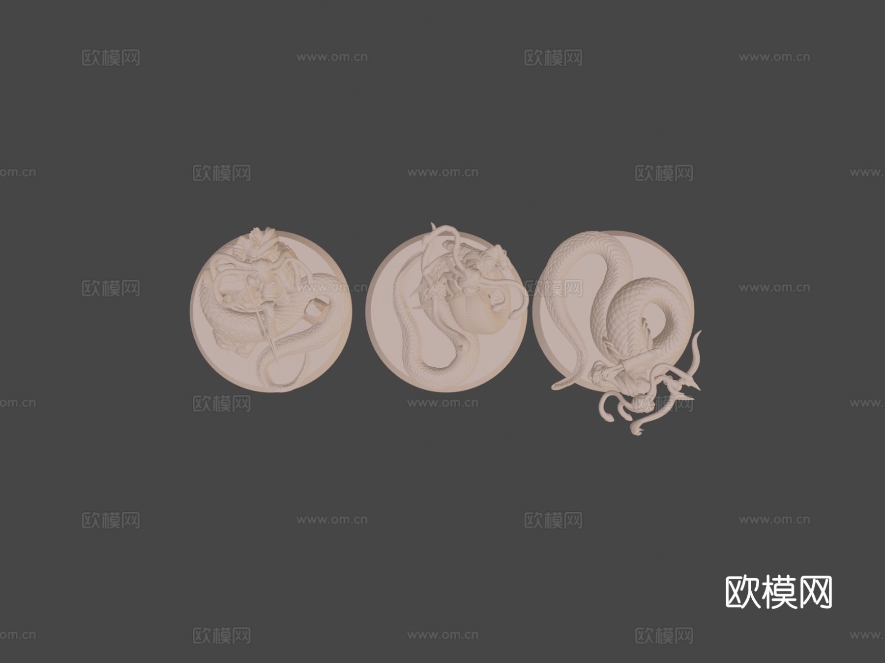 美杜莎长弓雕塑3d模型