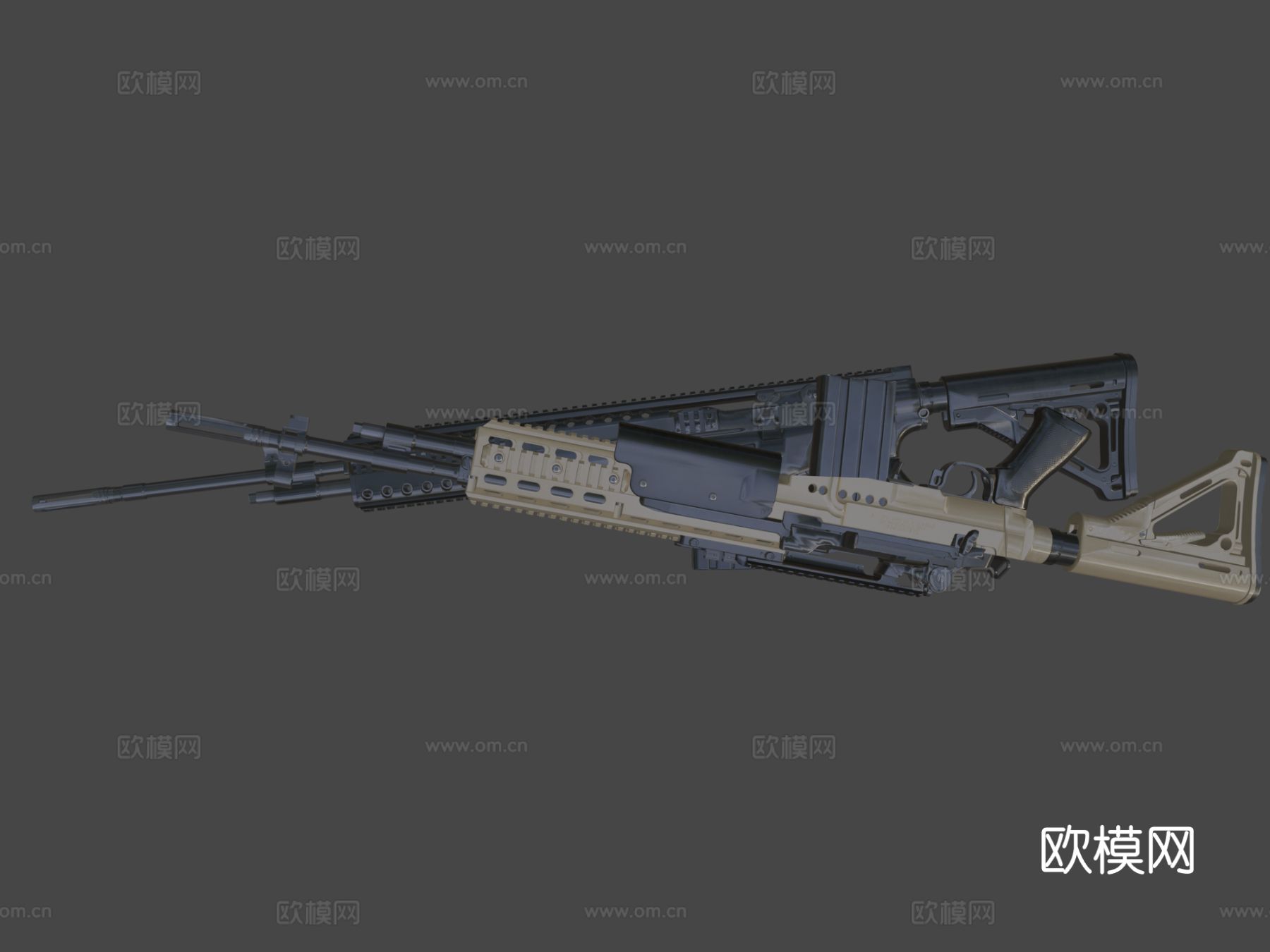 Mk 14定制步枪3d模型