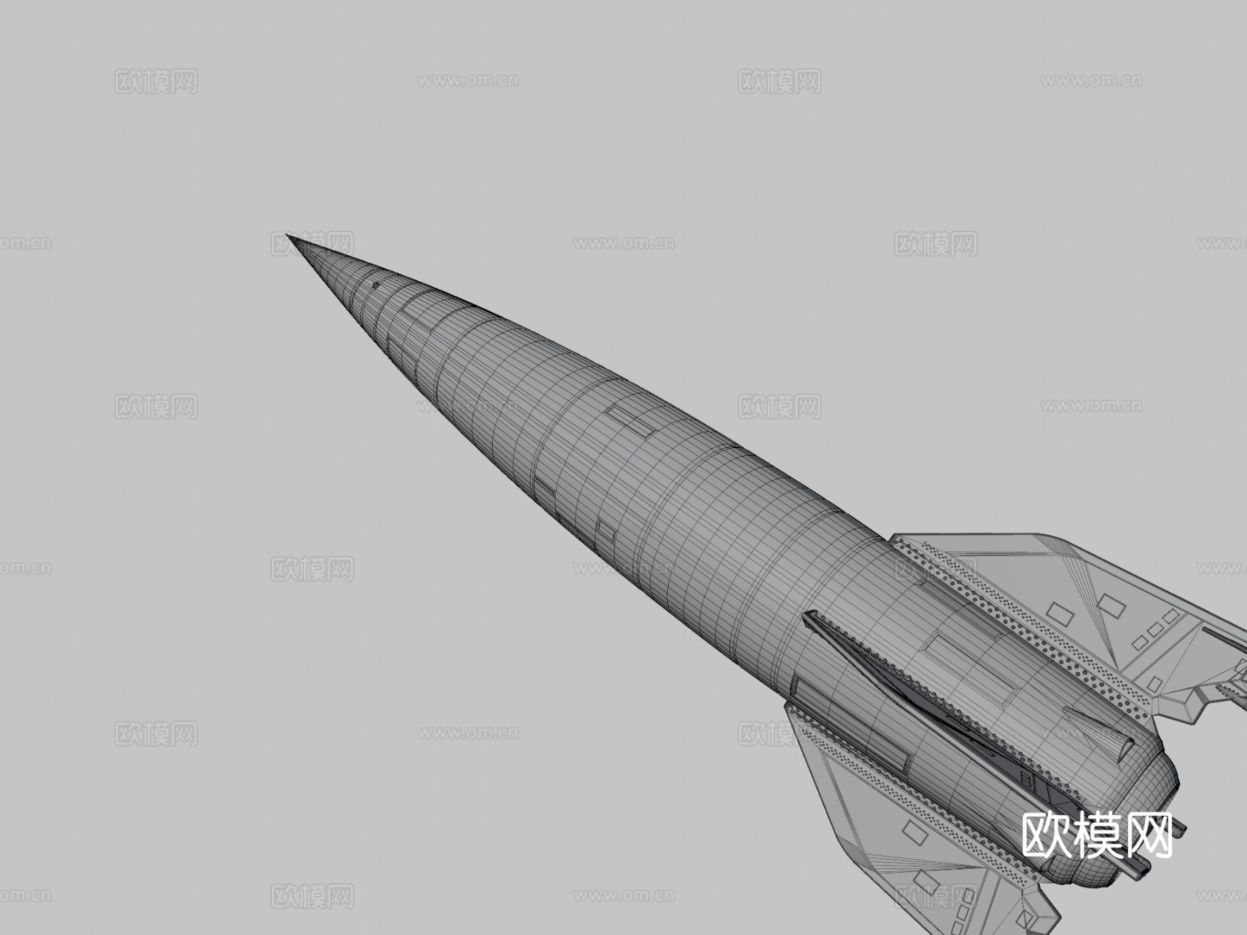 火箭德国爆炸3d模型