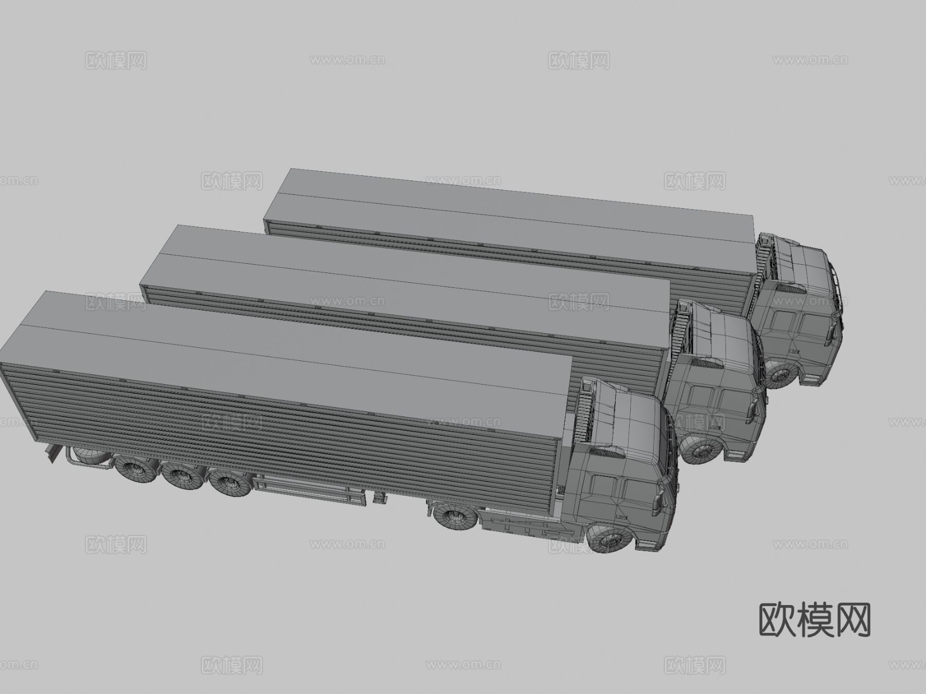 卡车 运输车3d模型