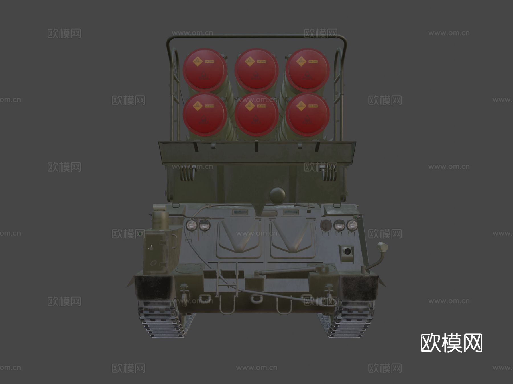 导弹车3d模型