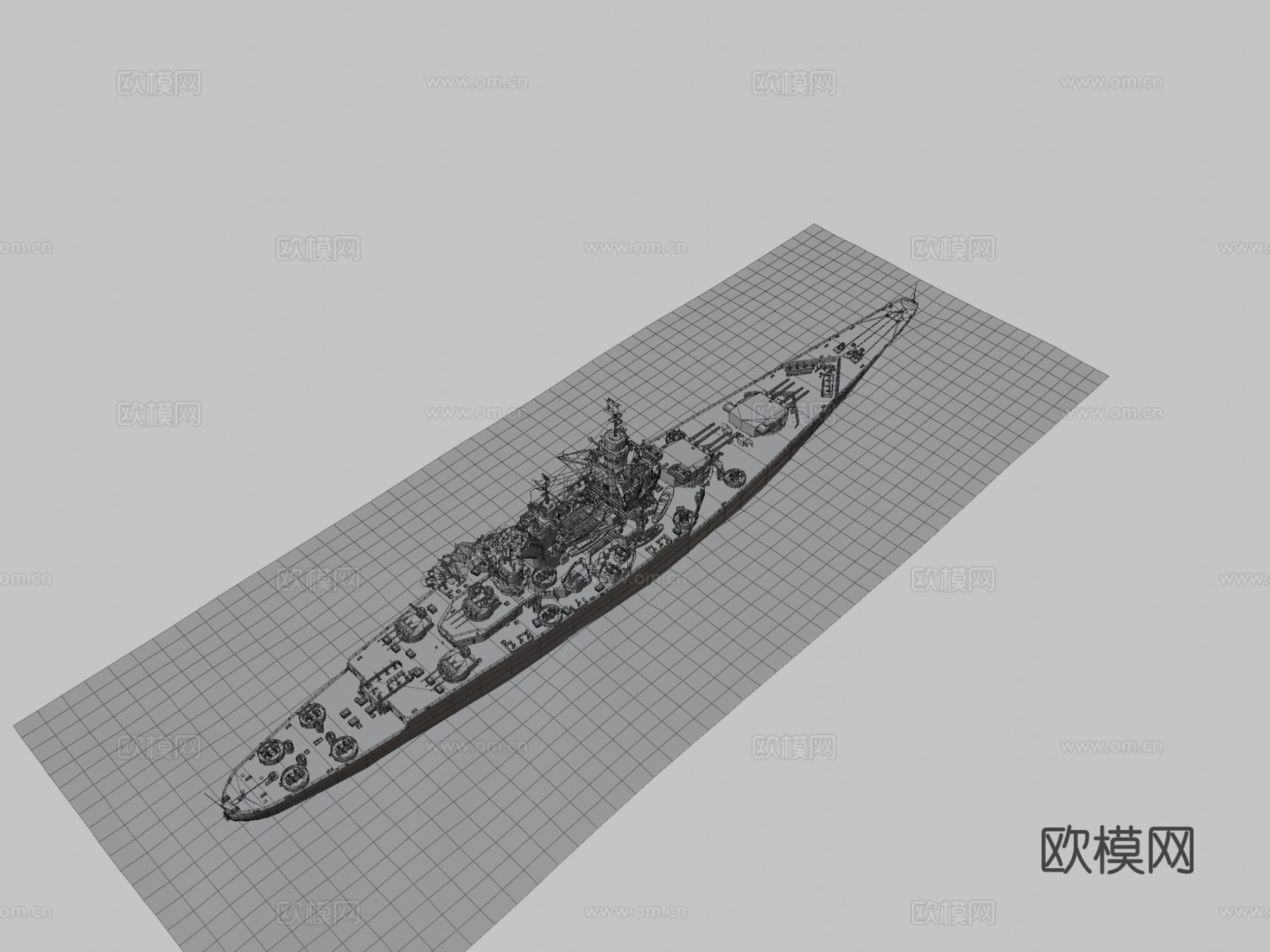 船只 巡洋舰 军舰3d模型