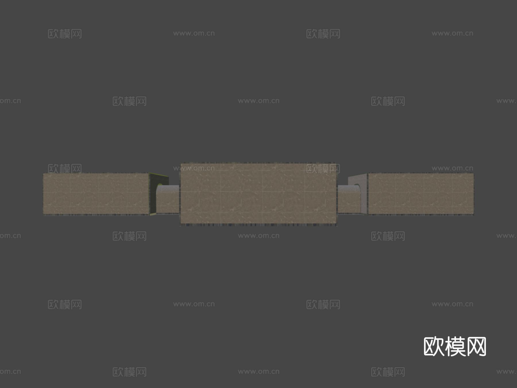 地下掩体仓库3d模型