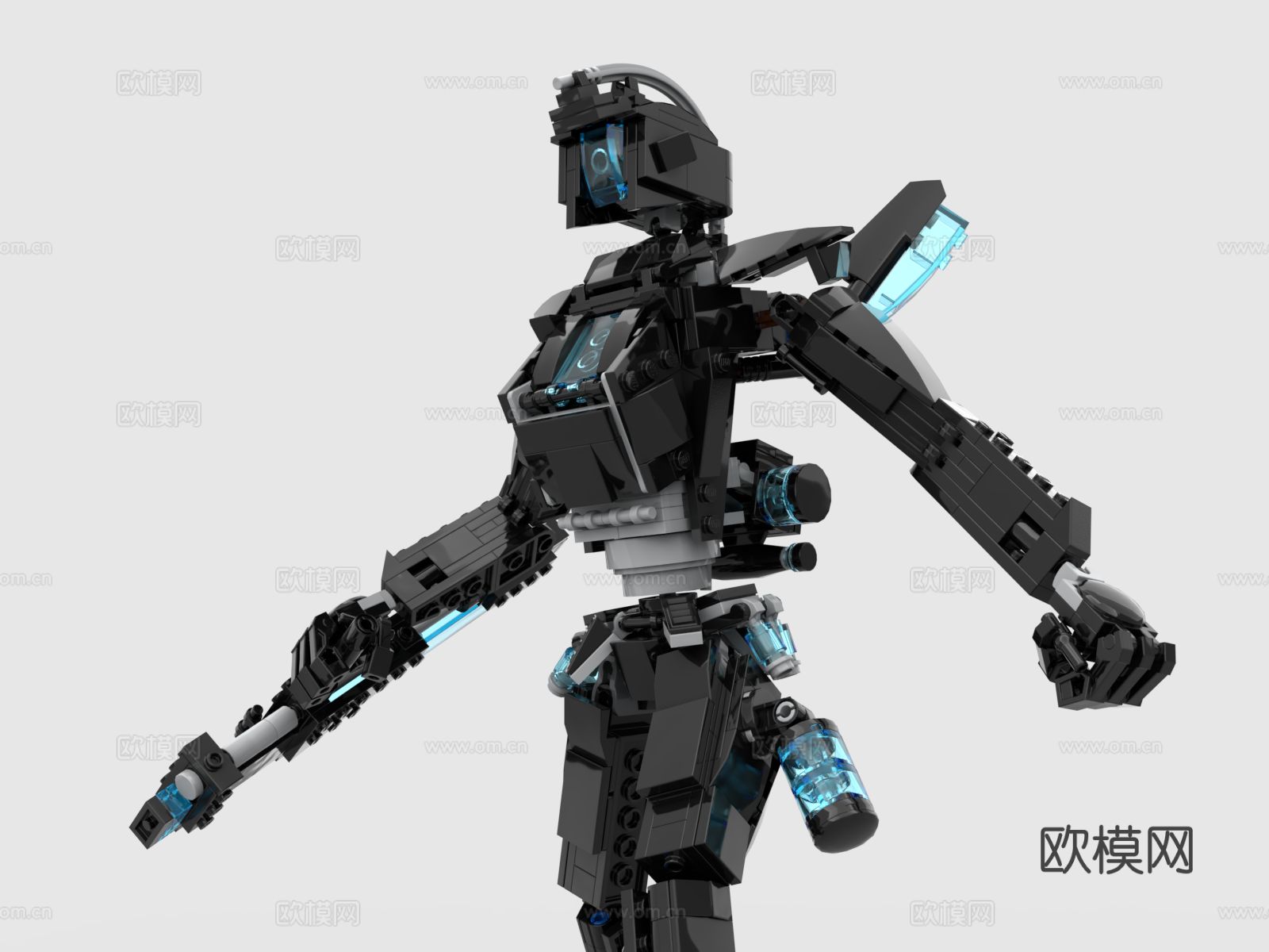 乐高 LEGO 玩具 积木 战斗机器人 机械战士 机器人3d模型下载（渲染图3）