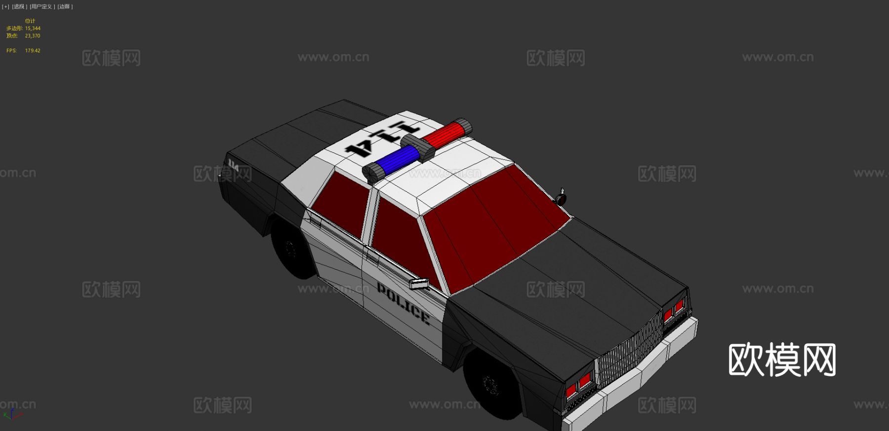 警车3d模型