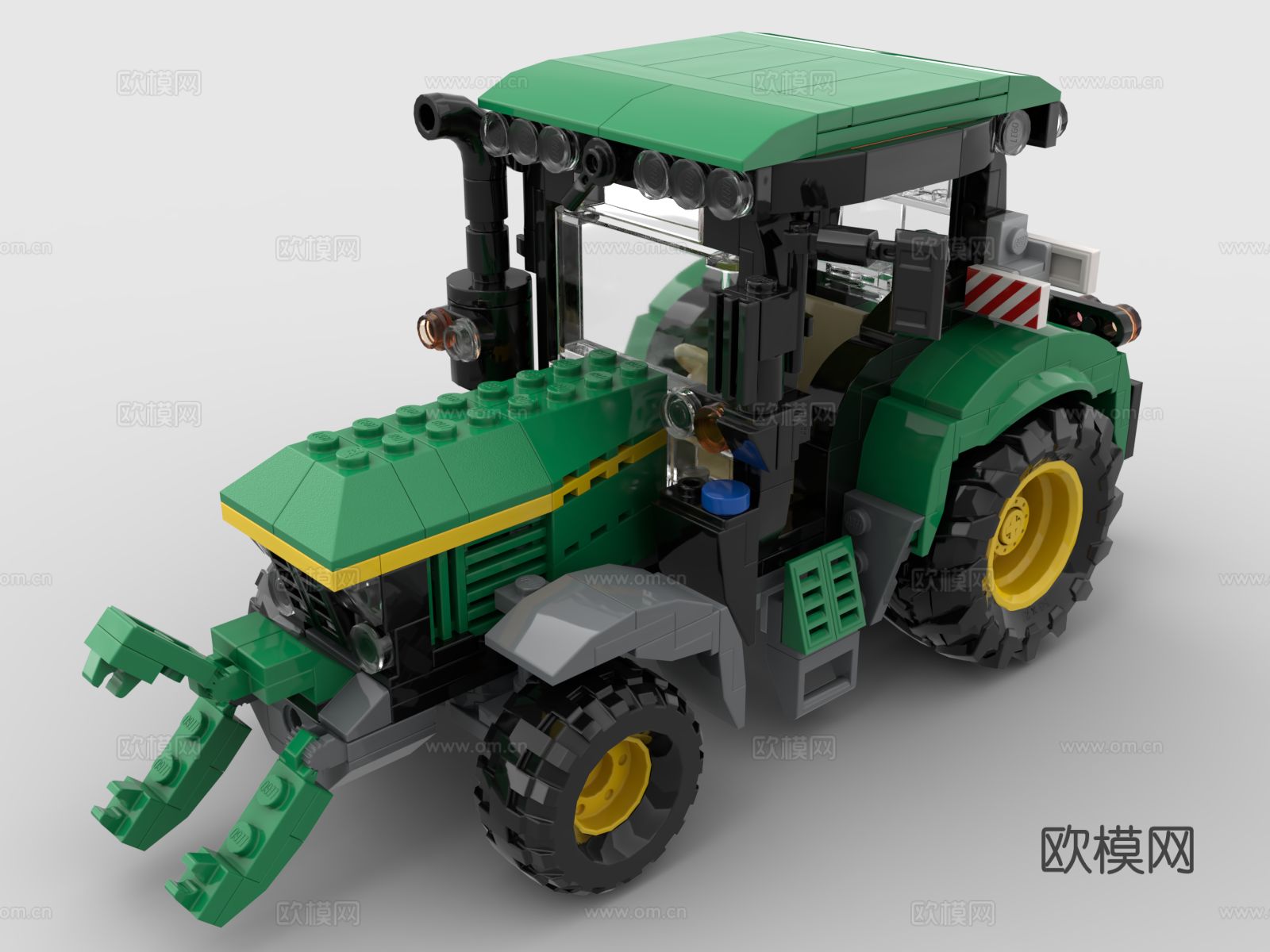 乐高 LEGO 玩具 积木 拖拉机 农用工具车 工程车3d模型