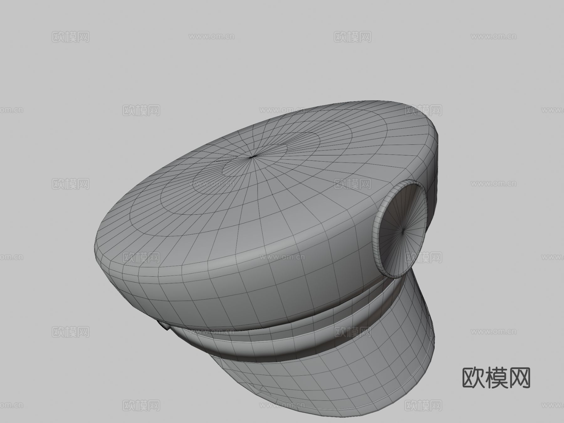 警察帽3d模型