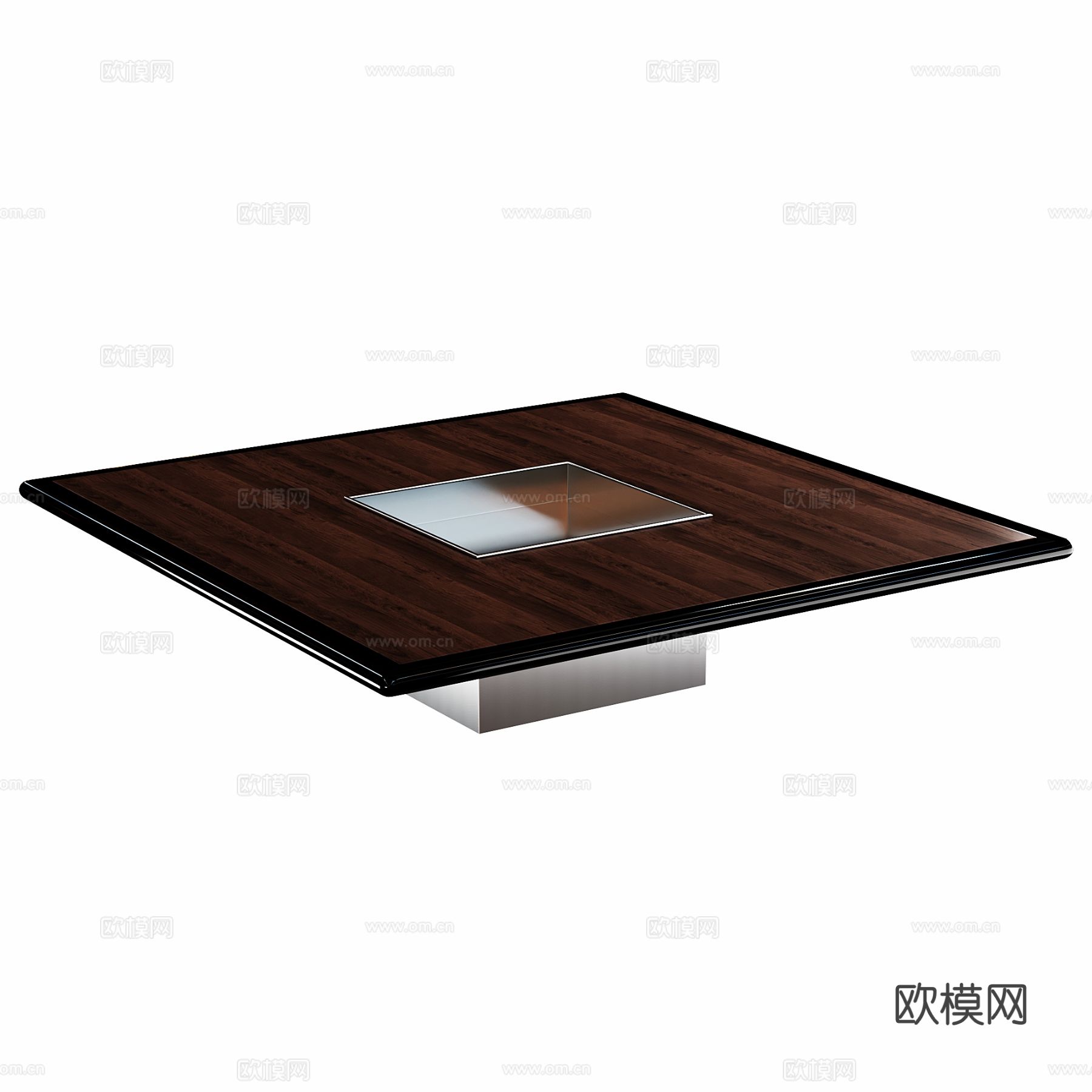 意式茶几 方形茶几3d模型