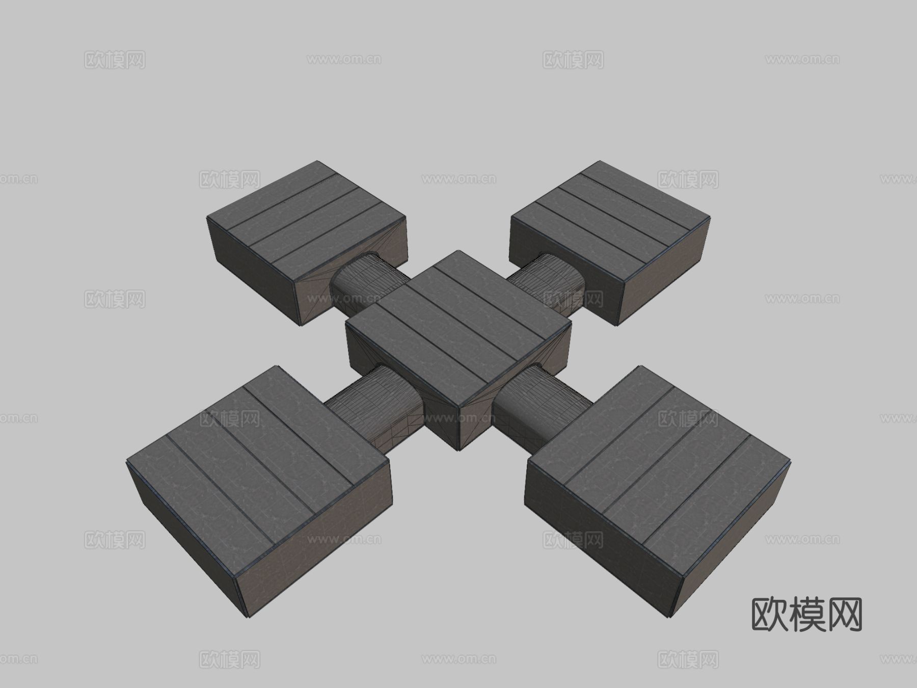 地下掩体仓库3d模型