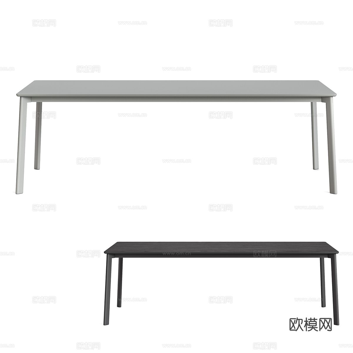 现代餐桌3d模型下载