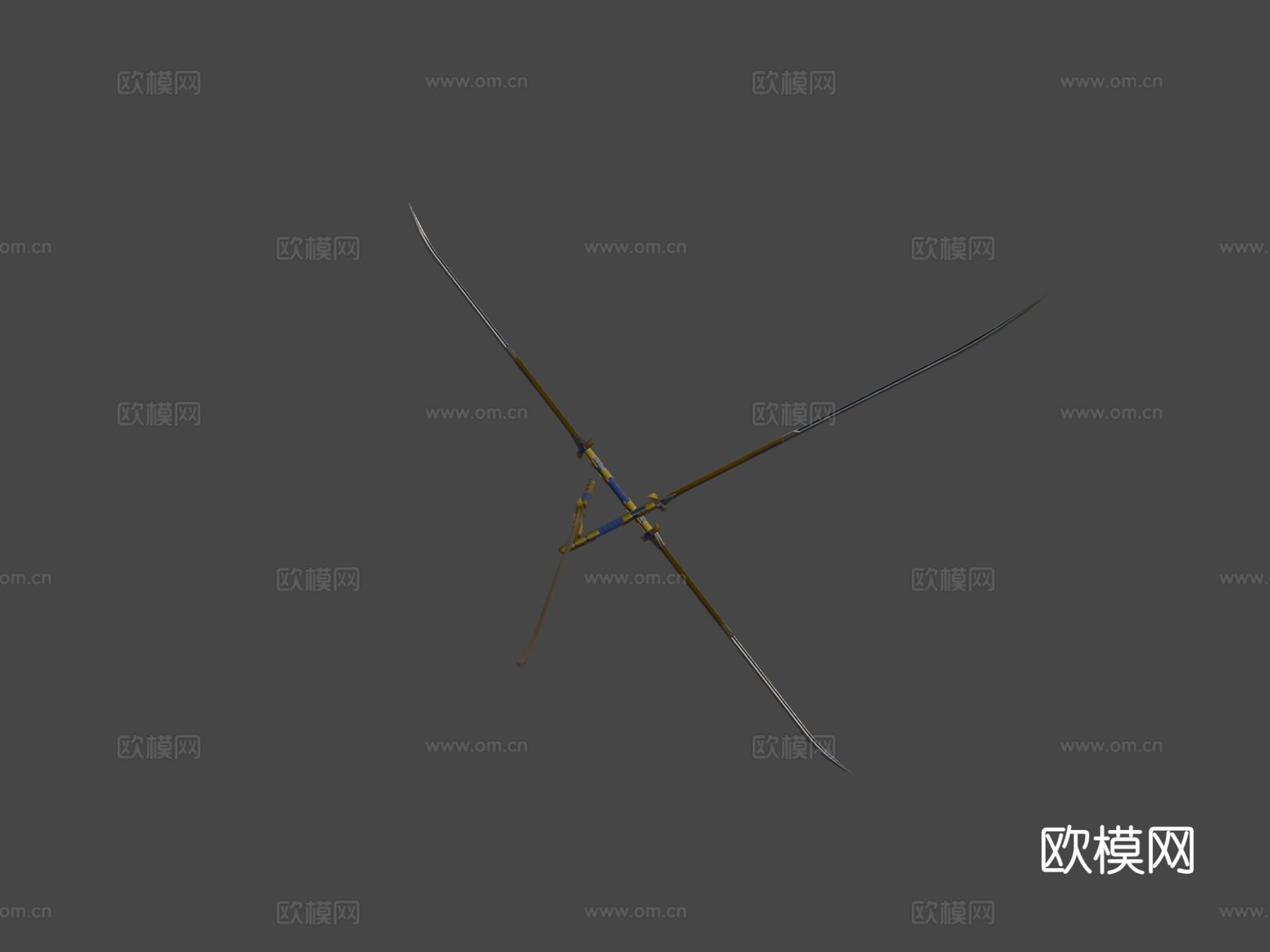 剑 双刃3d模型