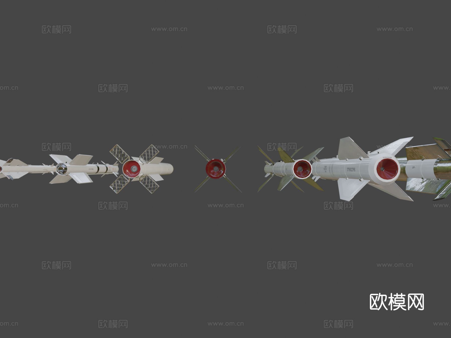 武器导弹包 炮弹3d模型