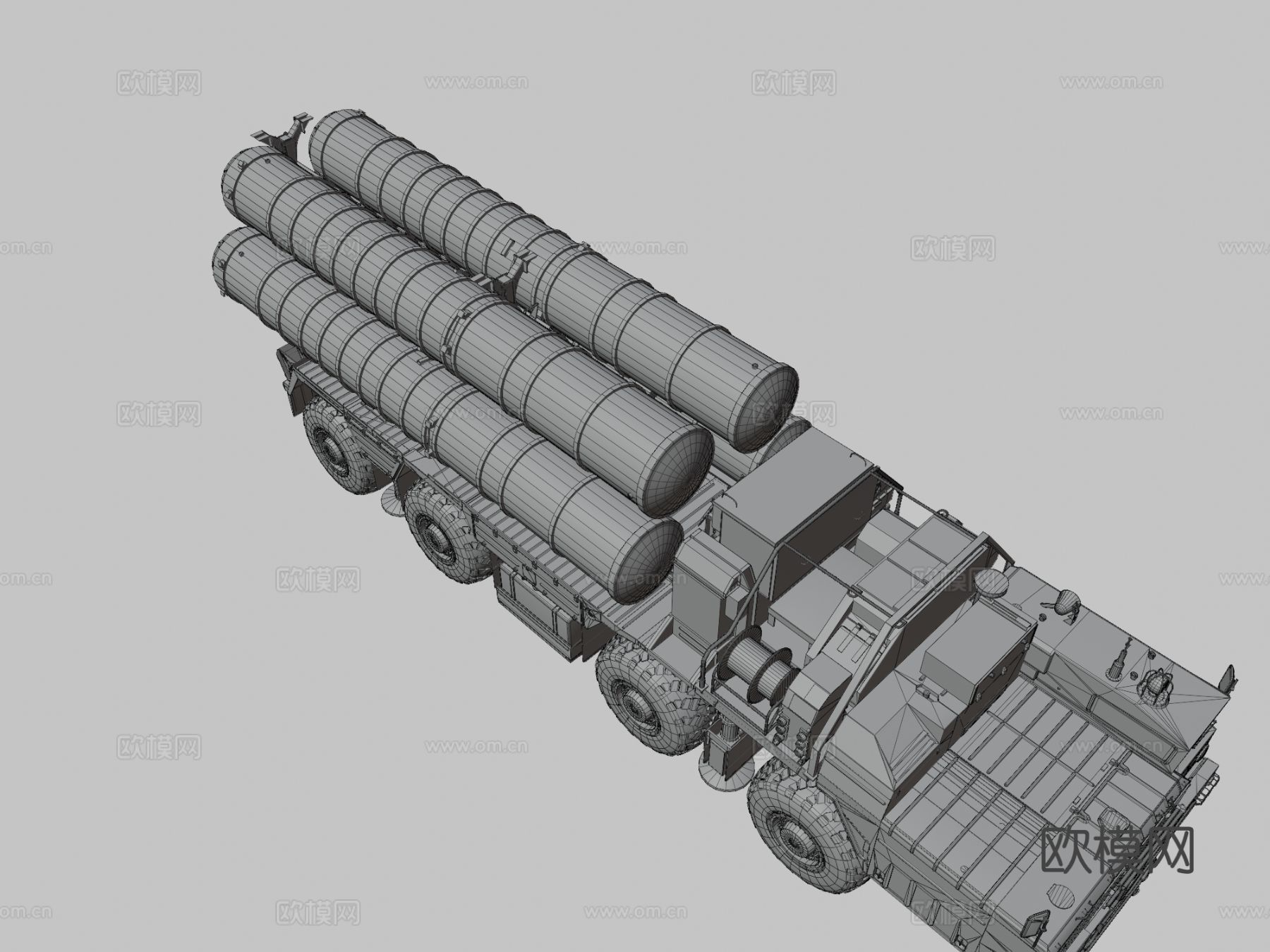 导弹系统车辆3d模型