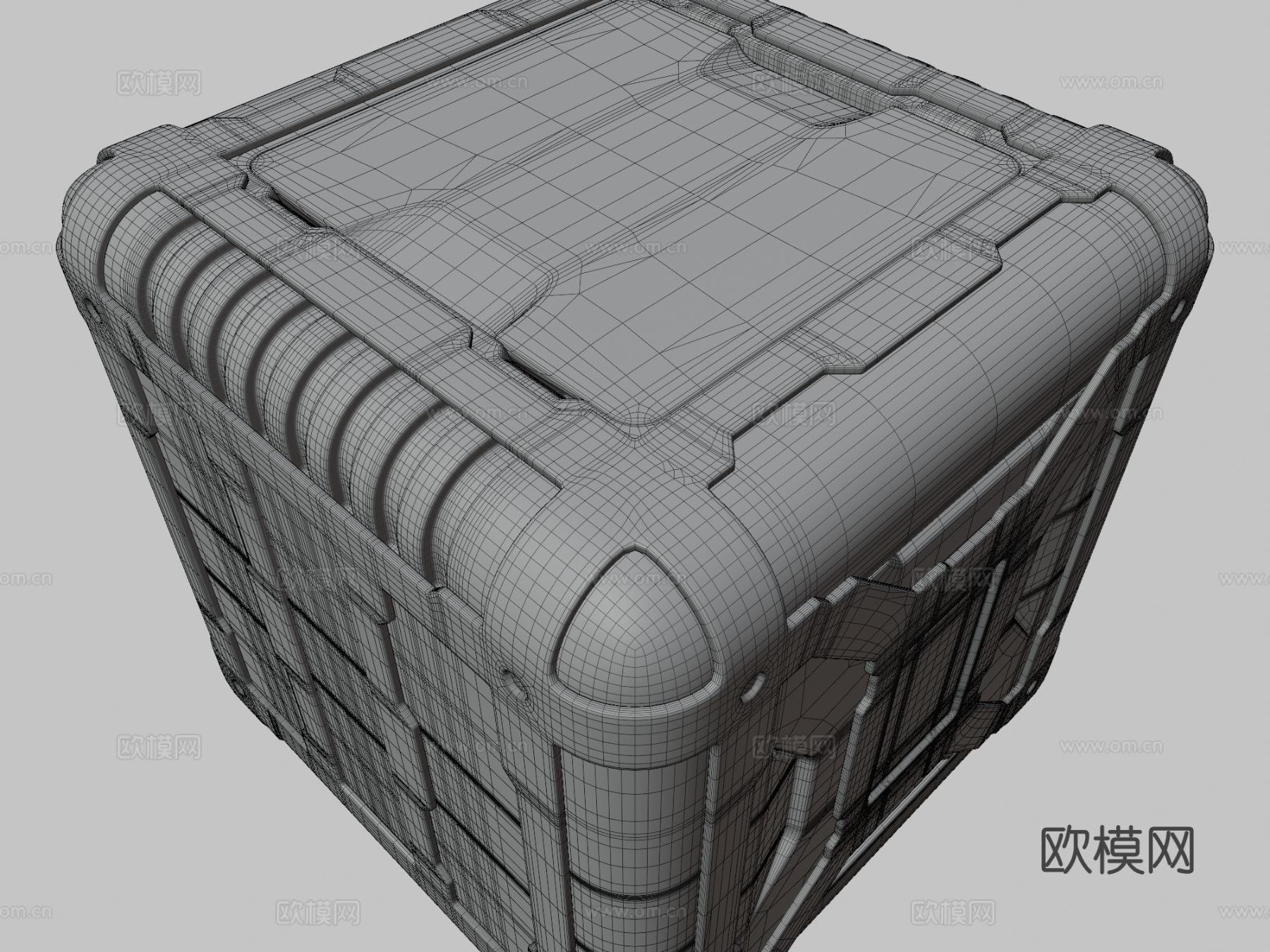 科幻军事容器3d模型