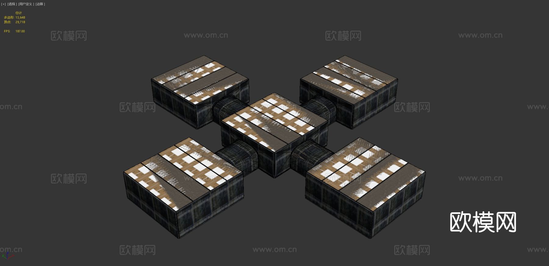 地下掩体仓库3d模型