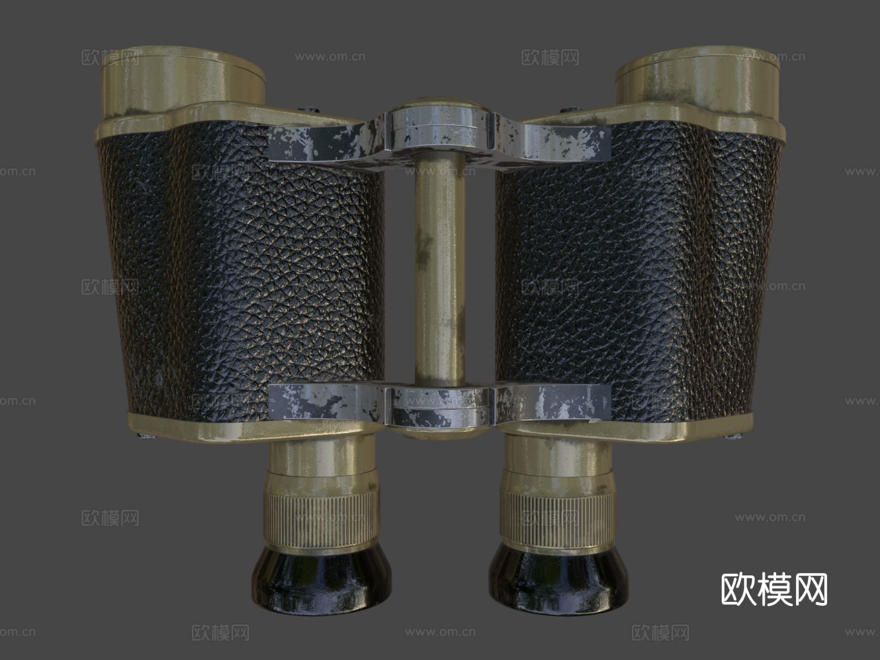 双筒望远镜 军事武器3d模型