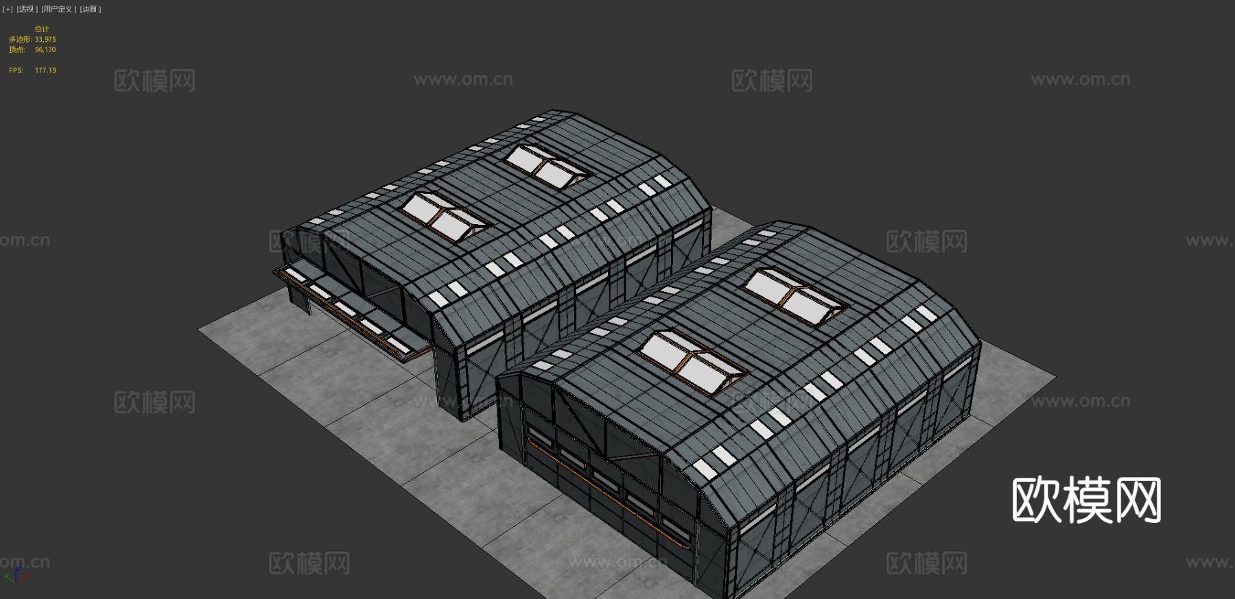 机库3d模型