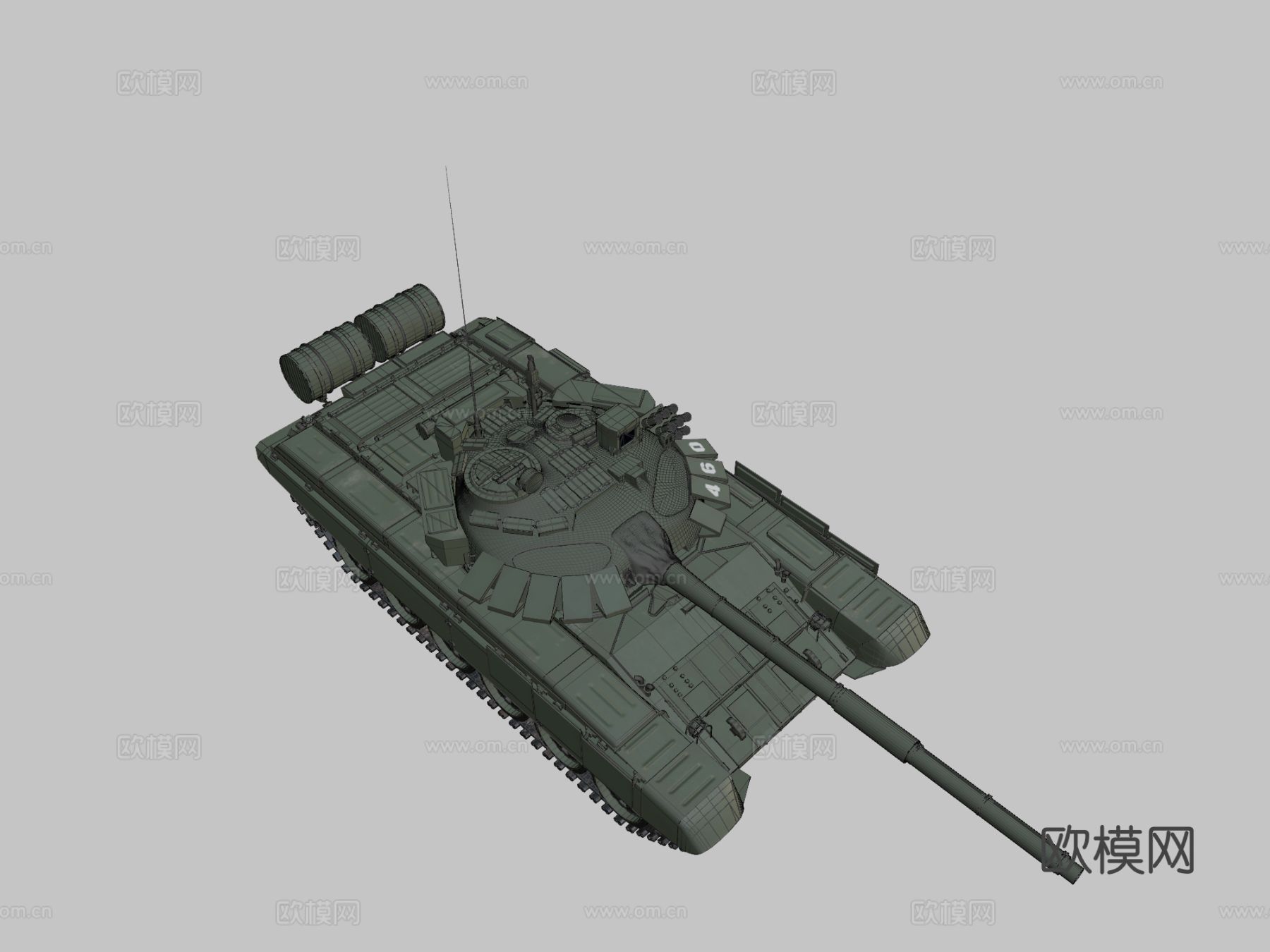 T-72 B3主战坦克3d模型