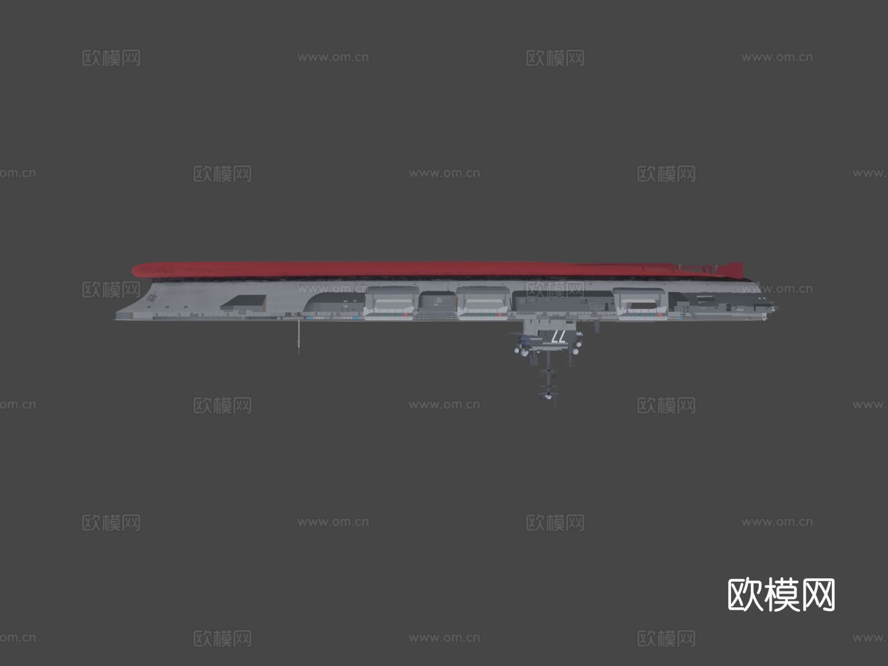 军舰 巡洋舰3d模型