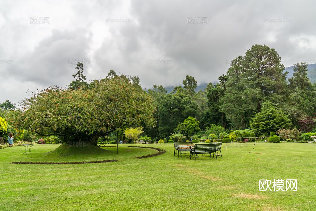 小区园景材质下载