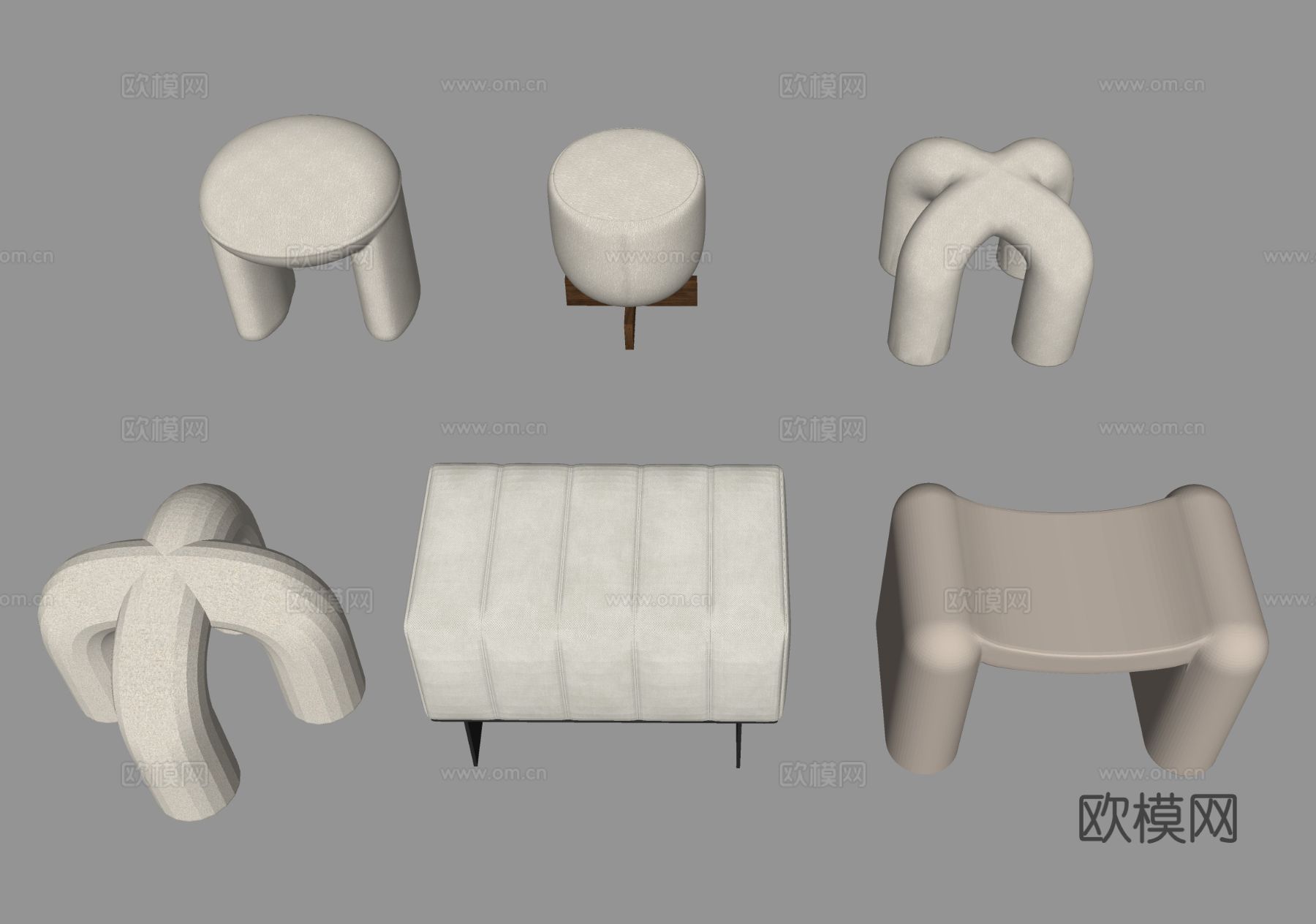 凳子 换鞋凳 沙发凳 异型凳 矮凳su模型