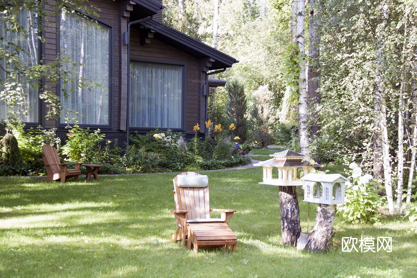 小区园景材质下载