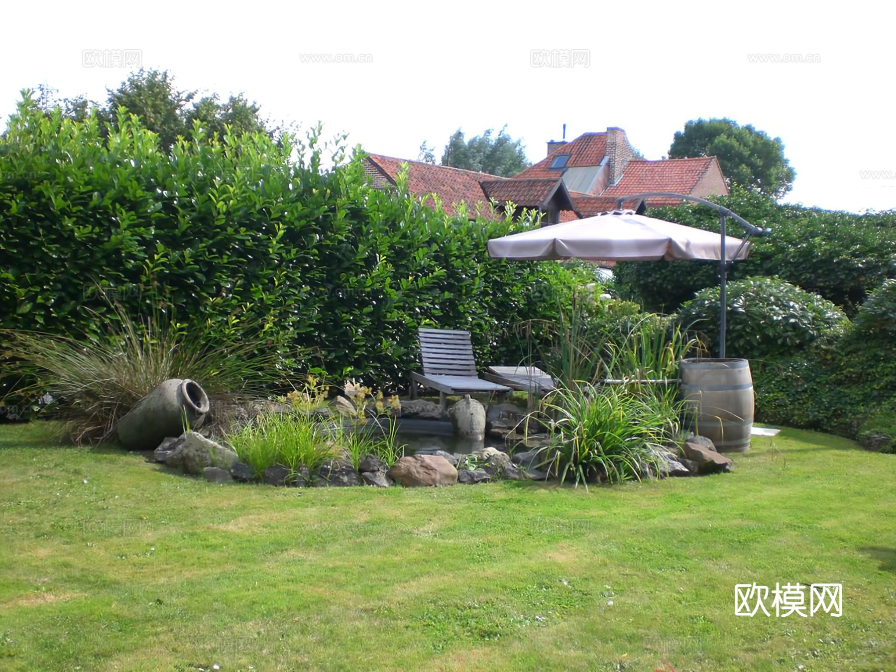 小区园景材质下载