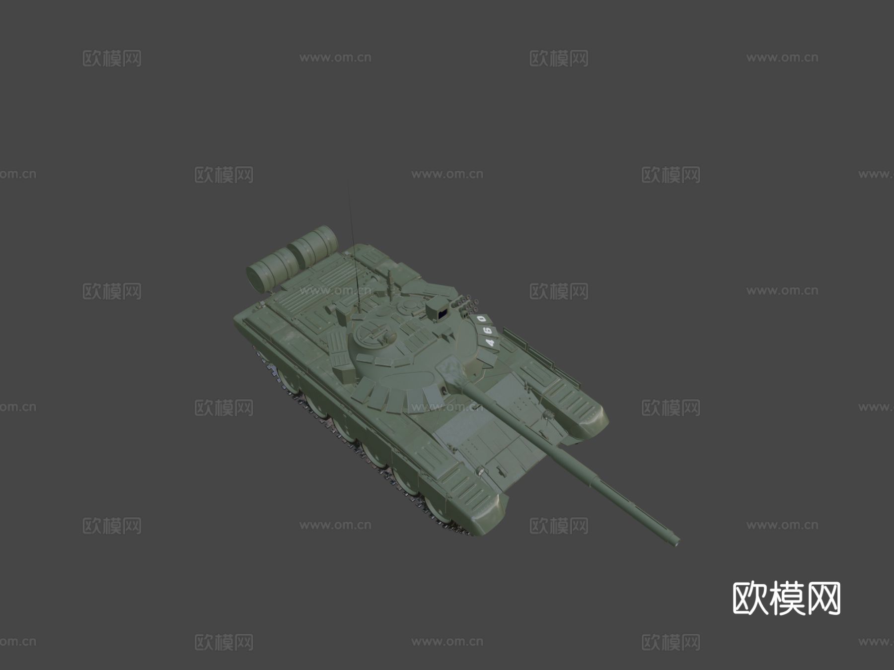 T-72 B3主战坦克3d模型