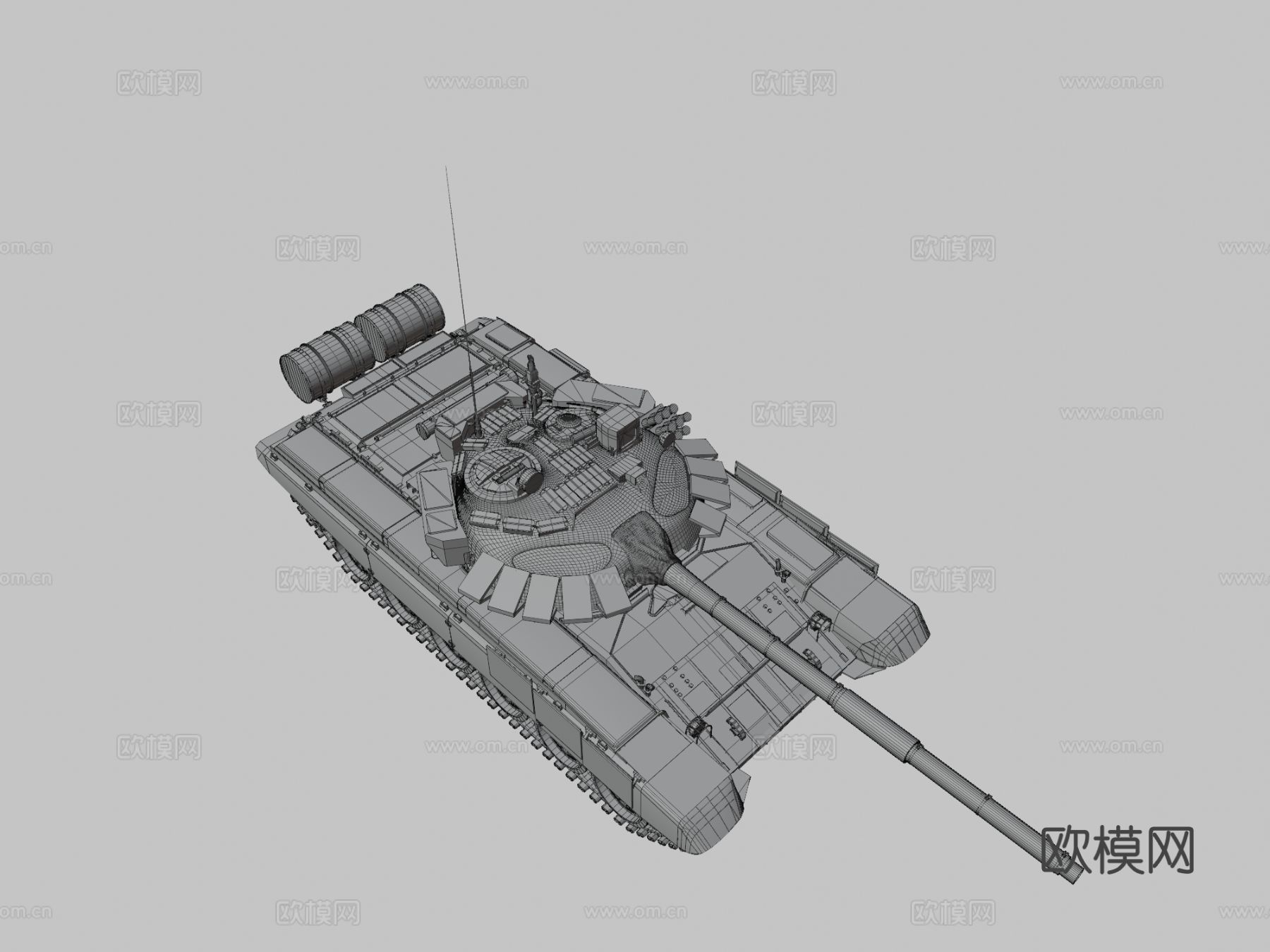 T-72 B3主战坦克3d模型