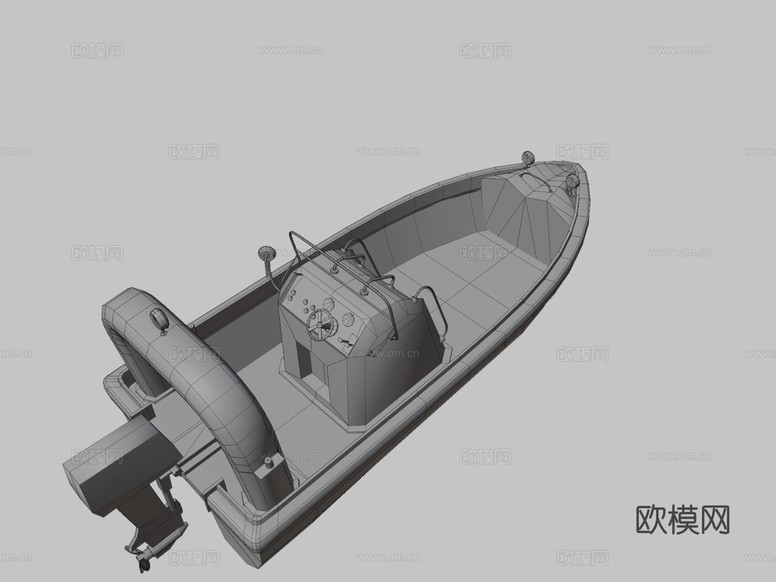 快速救援船3d模型下载(渲染图3)