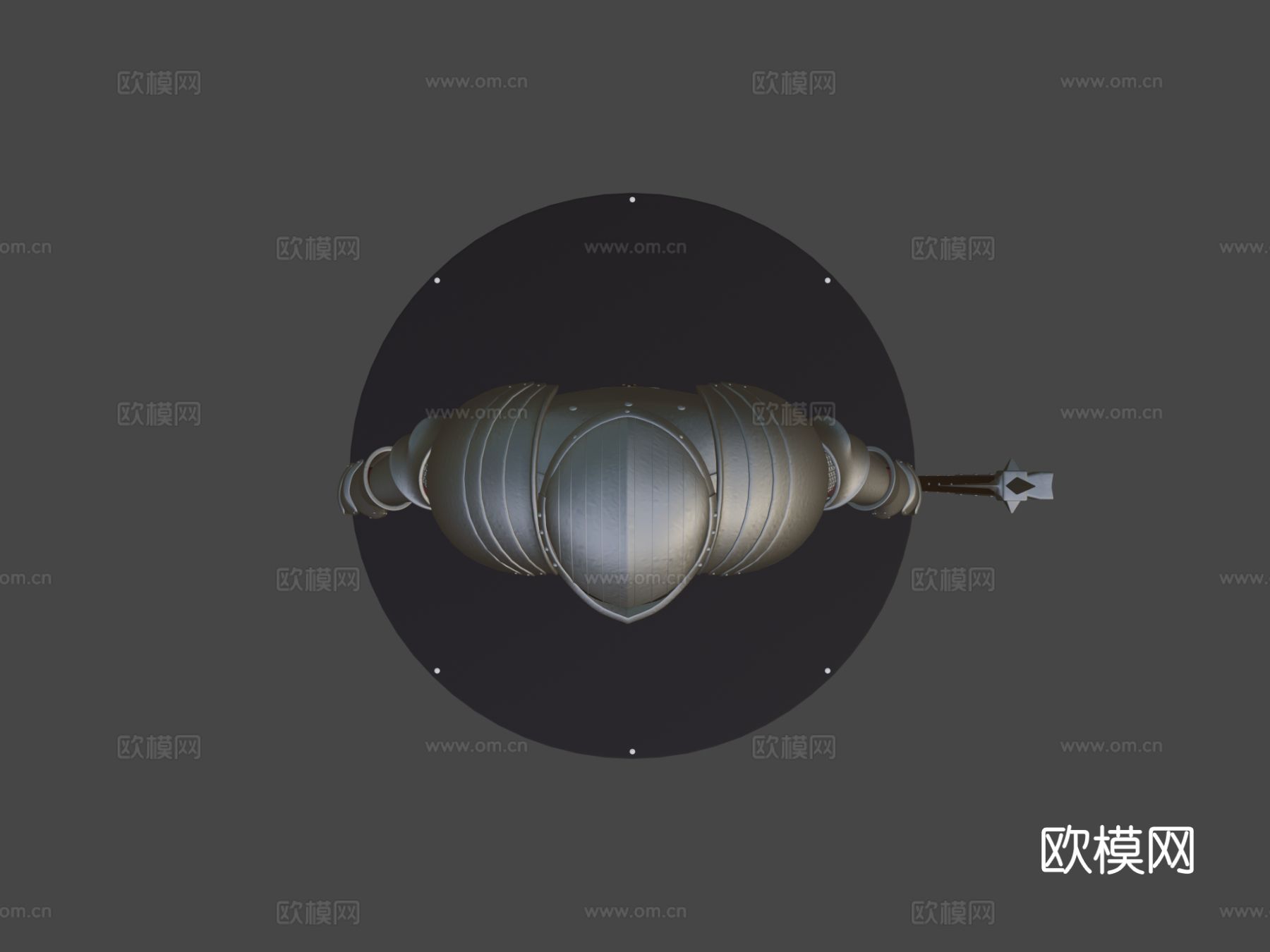 中世纪盔甲3d模型