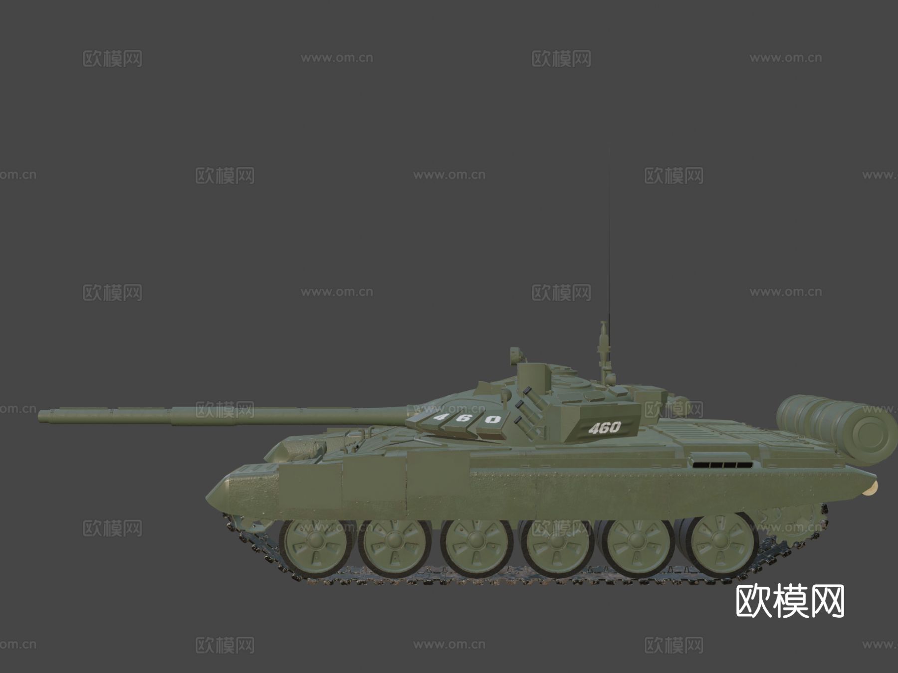 T-72 B3主战坦克3d模型