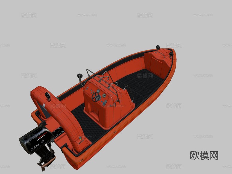 快速救援船3d模型下载(渲染图2)