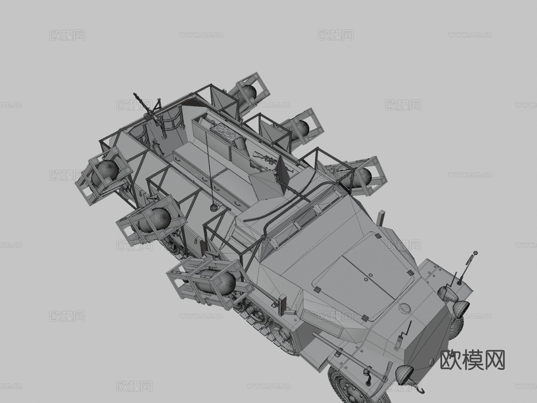 装甲车3d模型