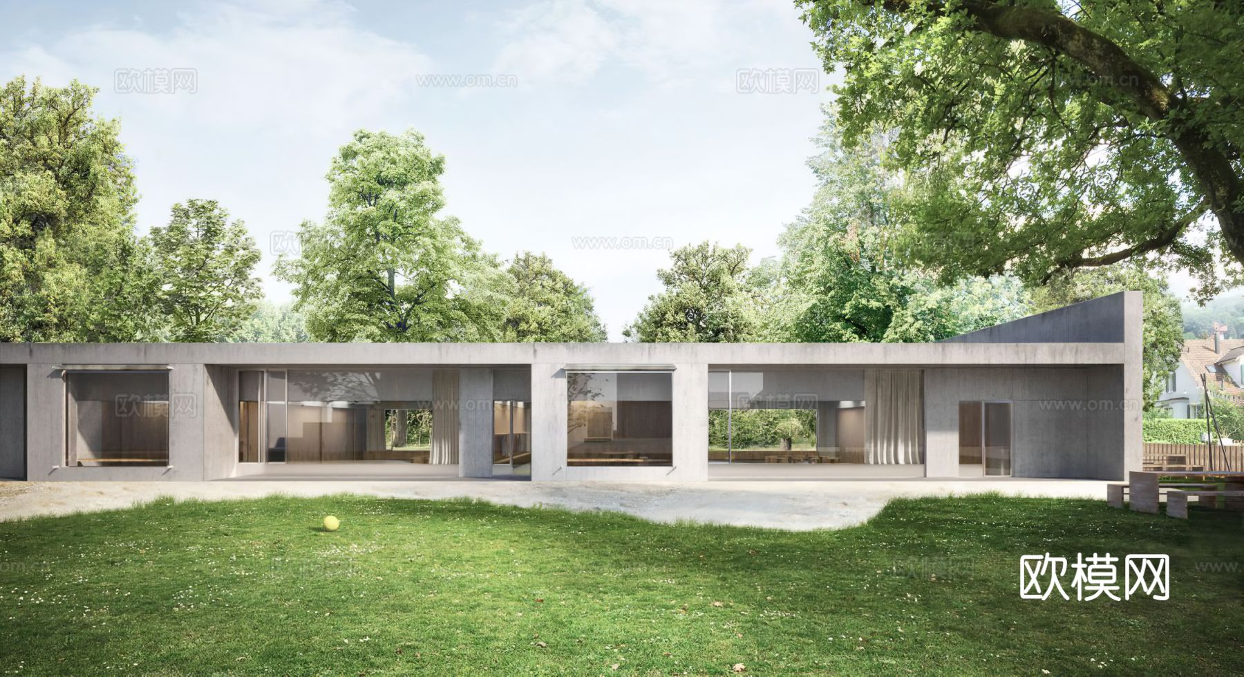 小区园景材质下载