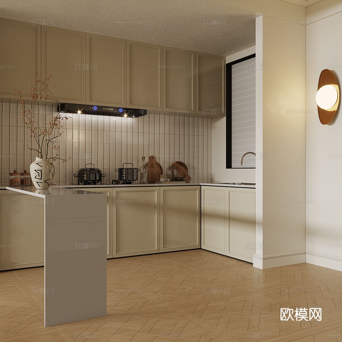 法式餐厅3d模型