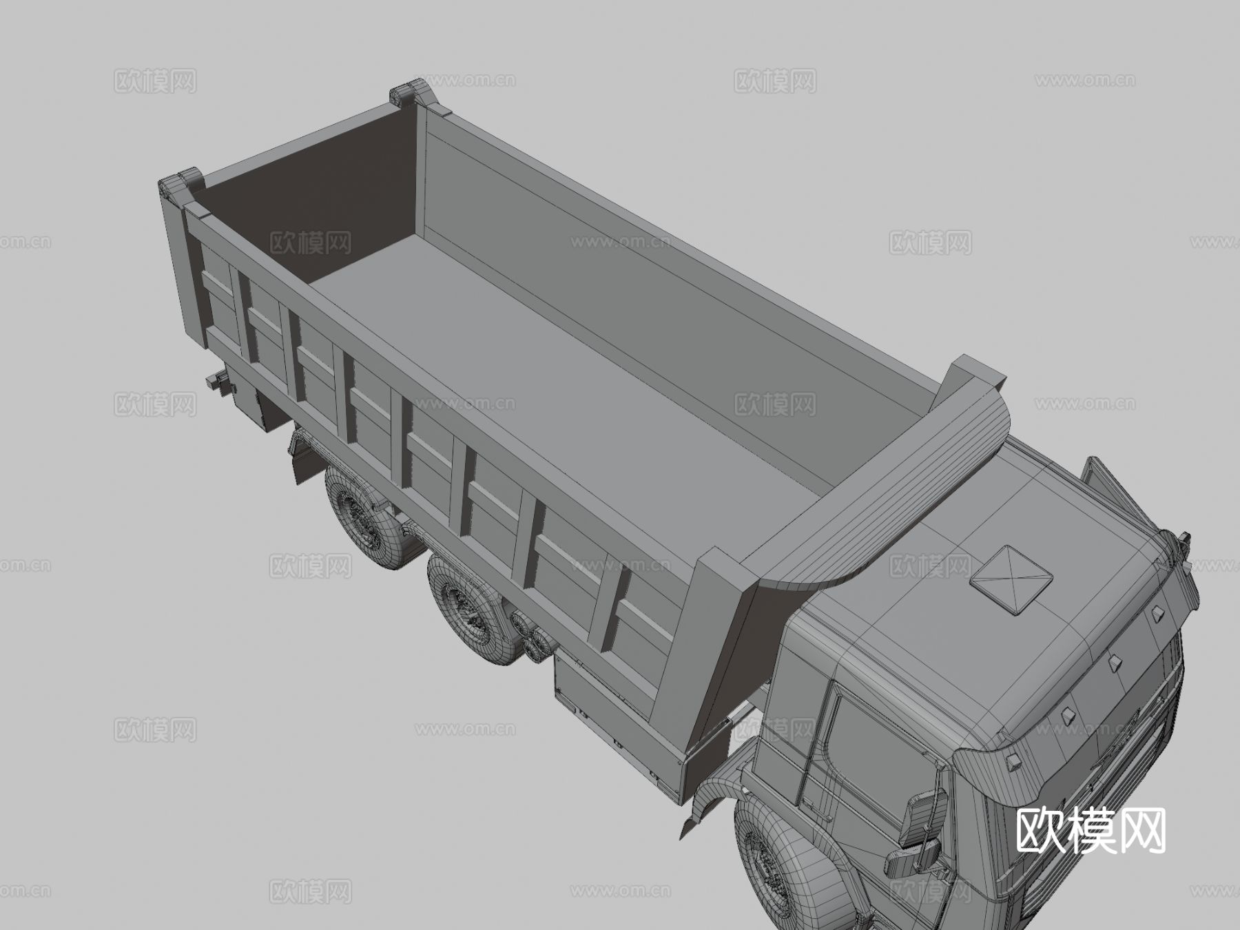 自卸车大卡车3d模型