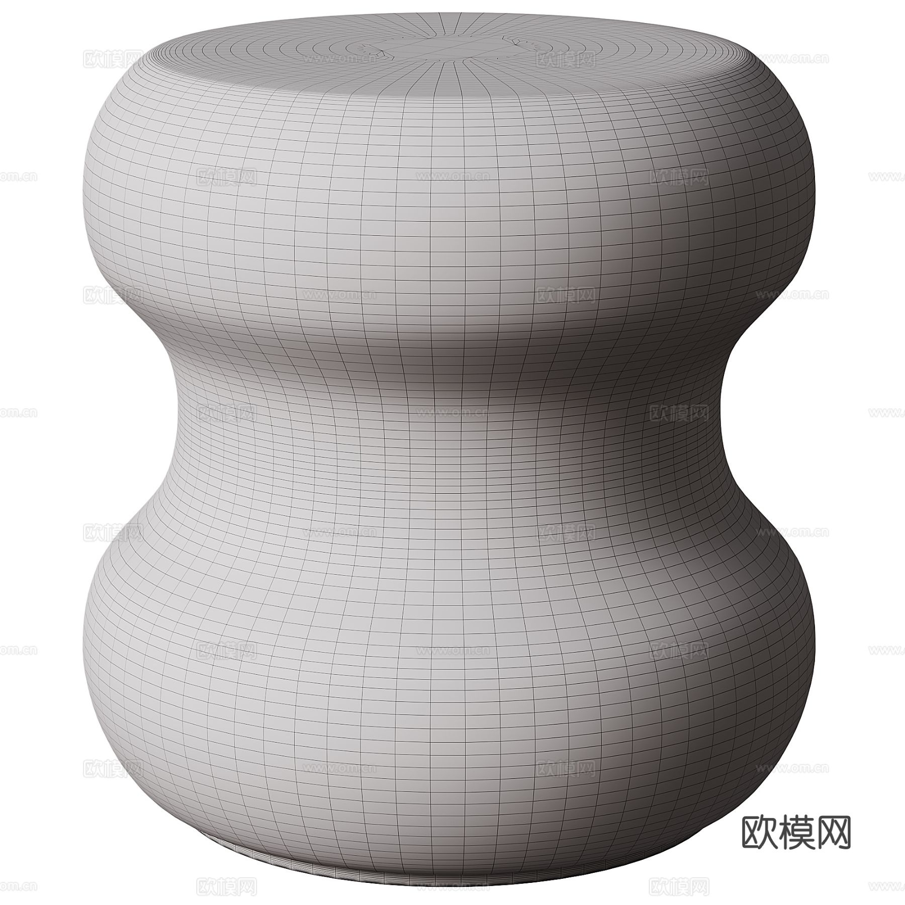 烤漆凳子 矮凳 圆凳 小凳子3d模型