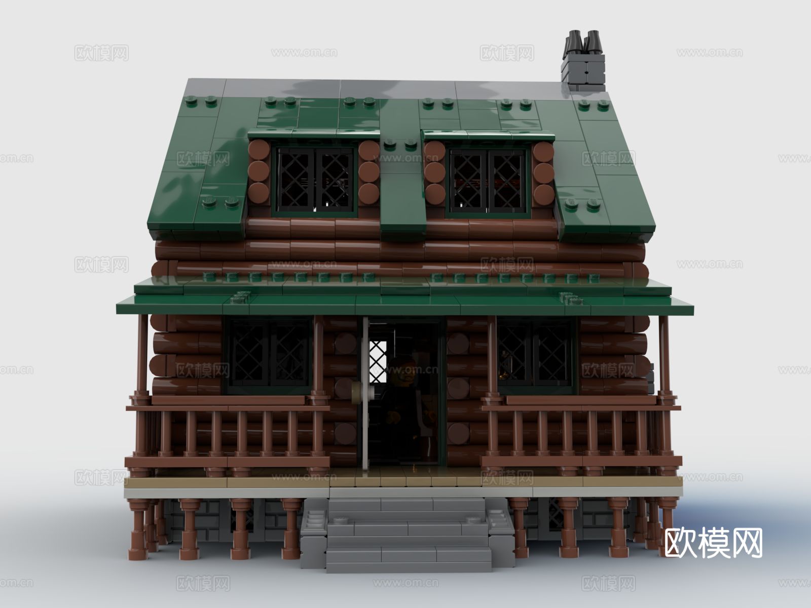 乐高 LEGO 玩具 积木度假小屋3d模型