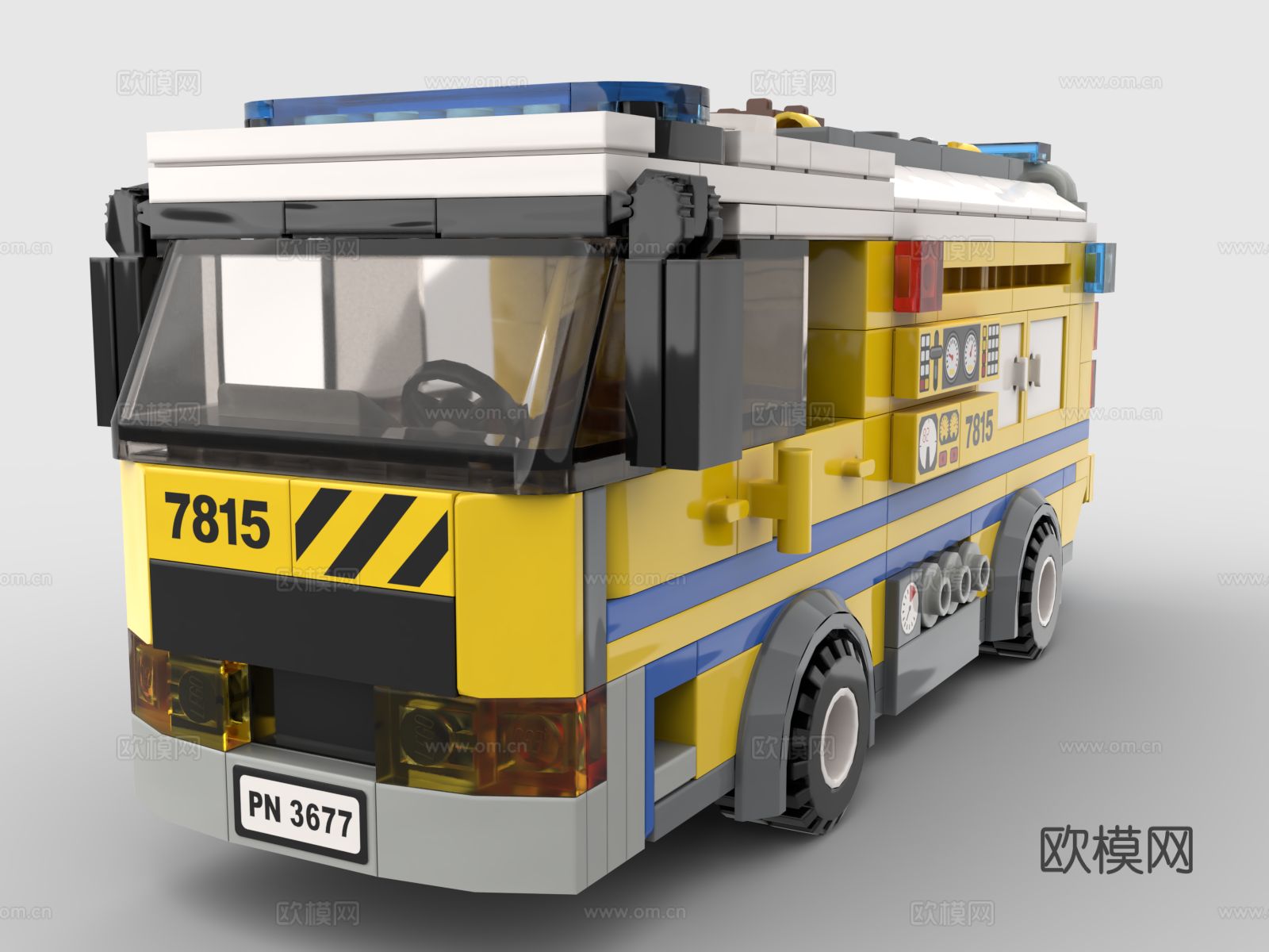 乐高 LEGO 玩具 积木 消防车 工程车3d模型