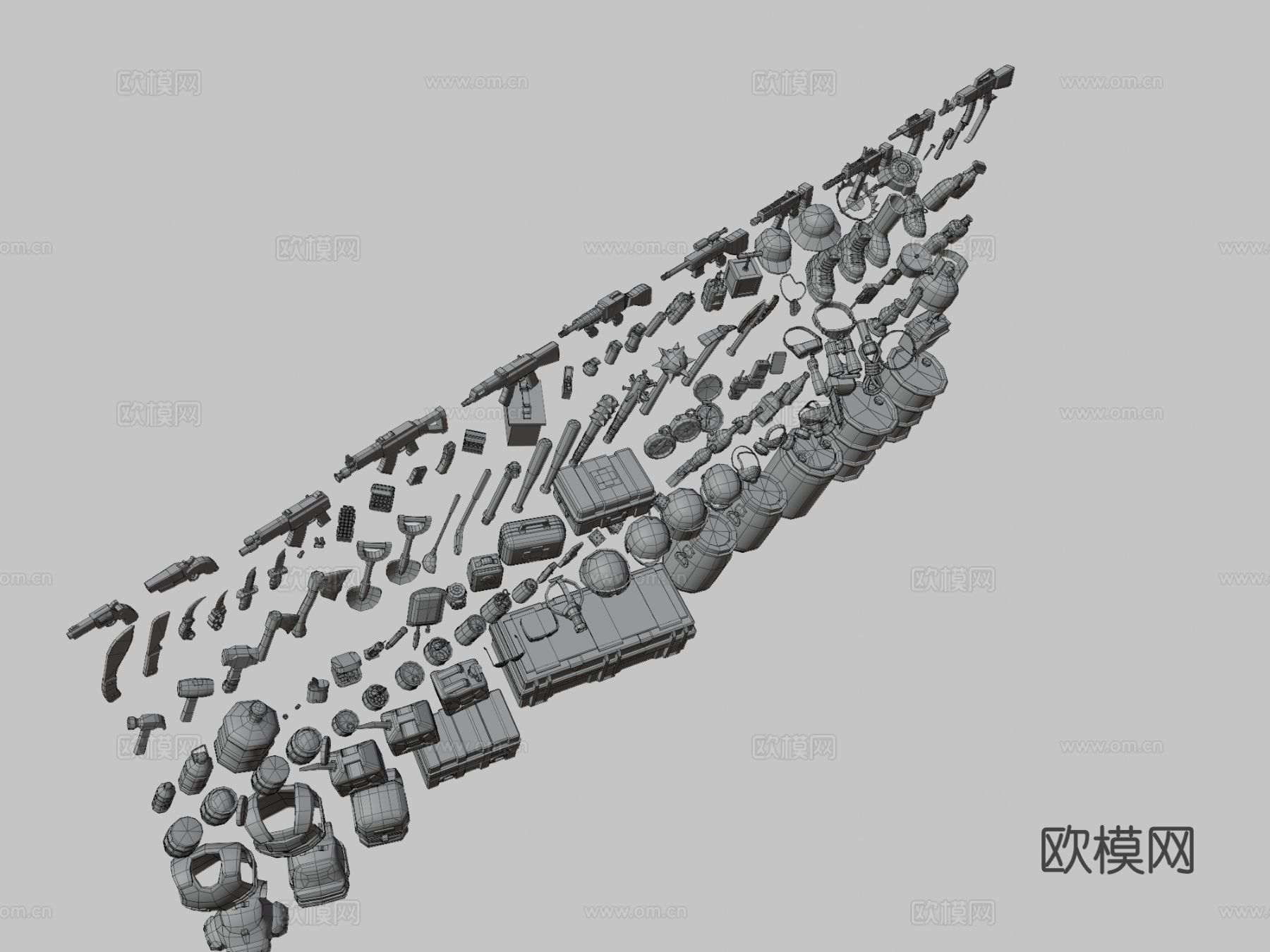 生存游戏道具3d模型