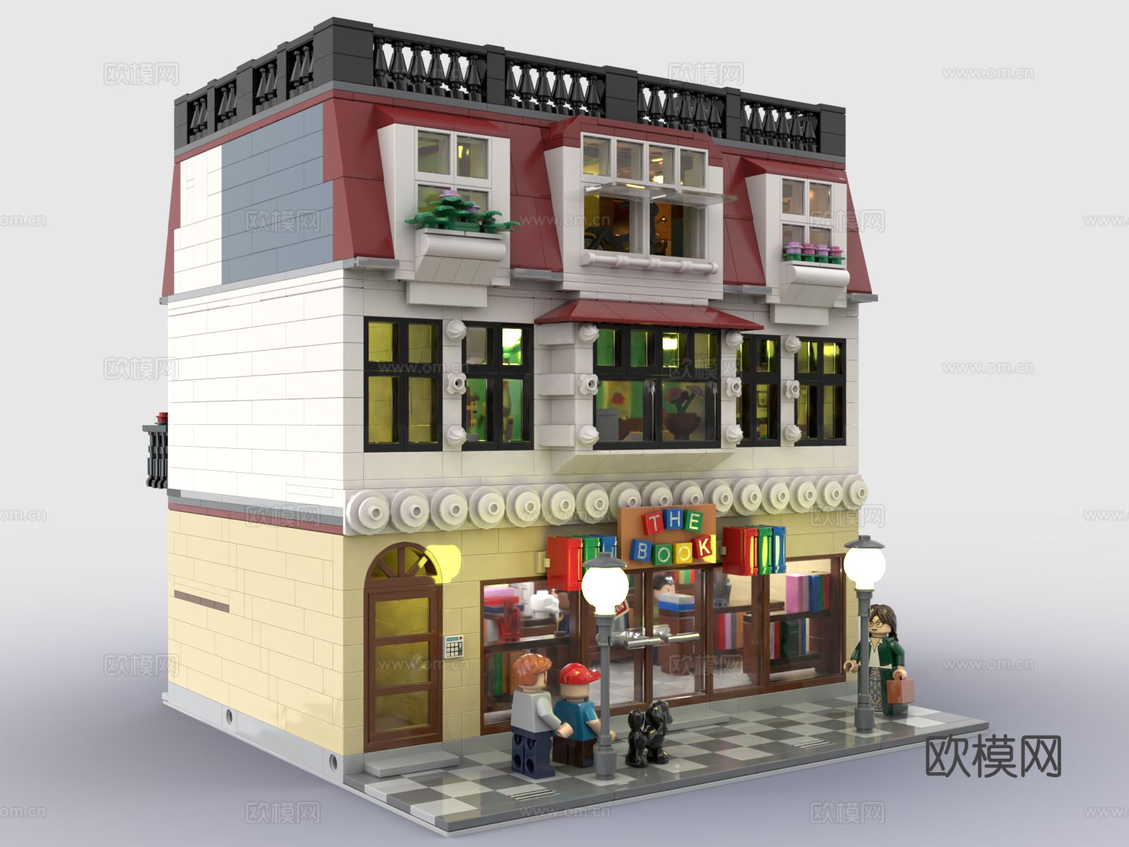 乐高 LEGO 玩具 积木商店 商铺3d模型