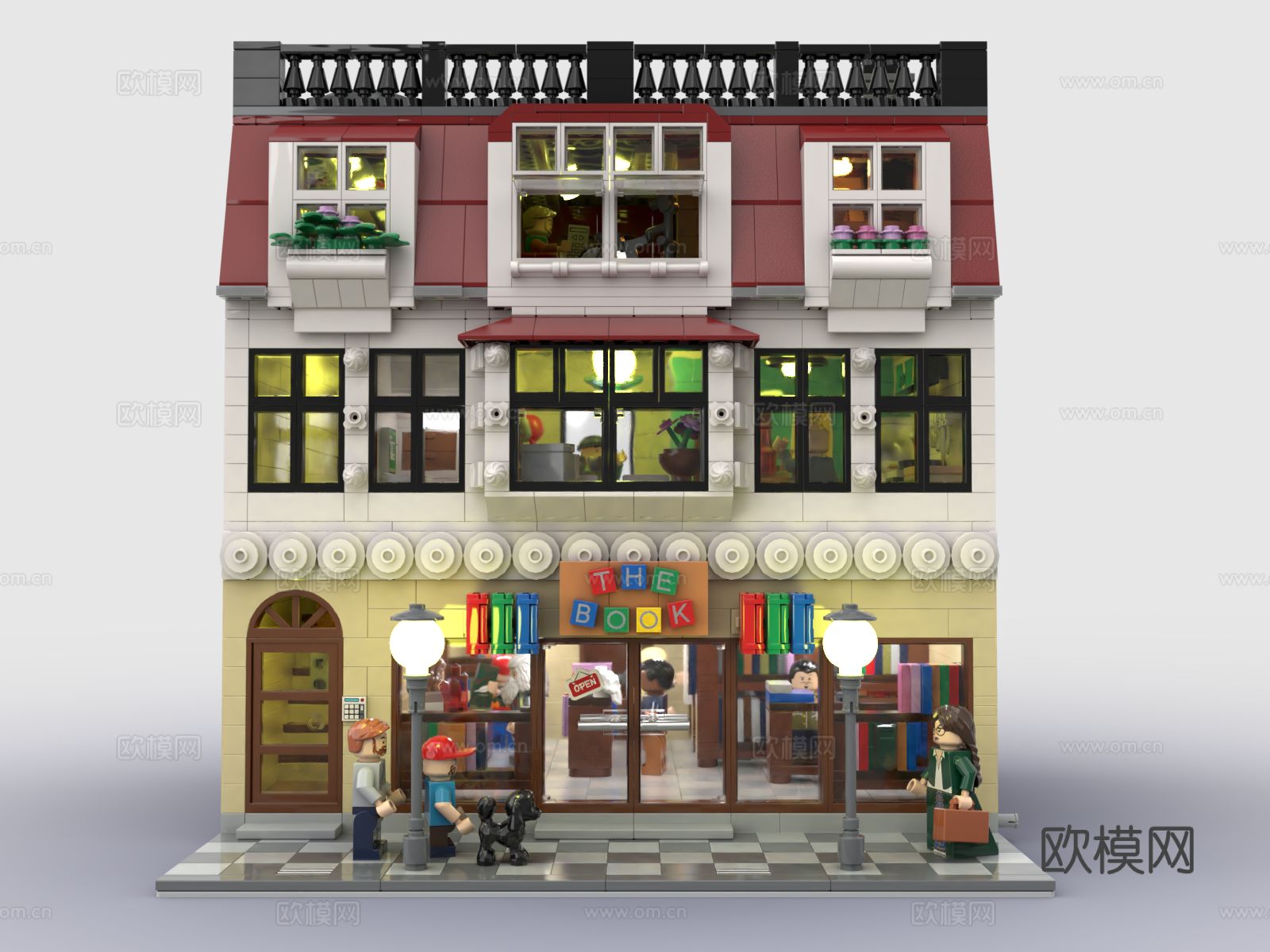 乐高 LEGO 玩具 积木商店 商铺3d模型