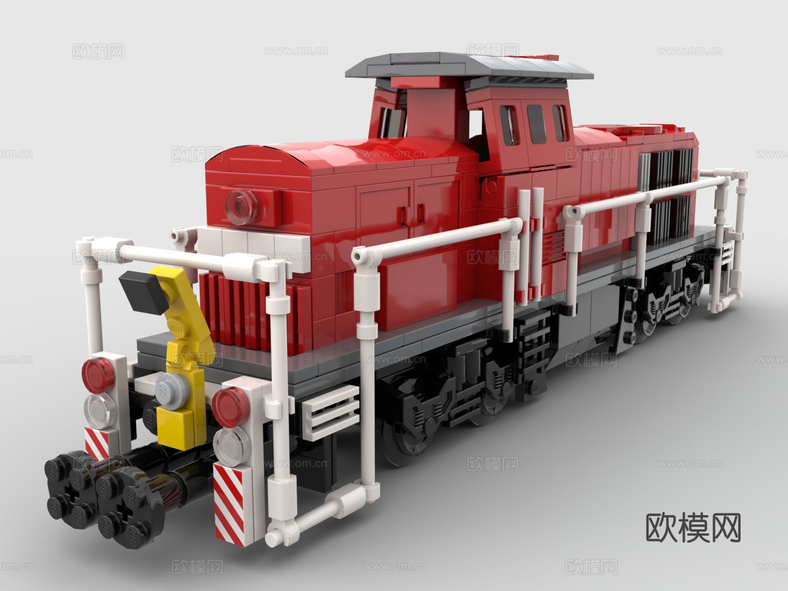 乐高 LEGO 玩具 积木 火车 火车头3d模型