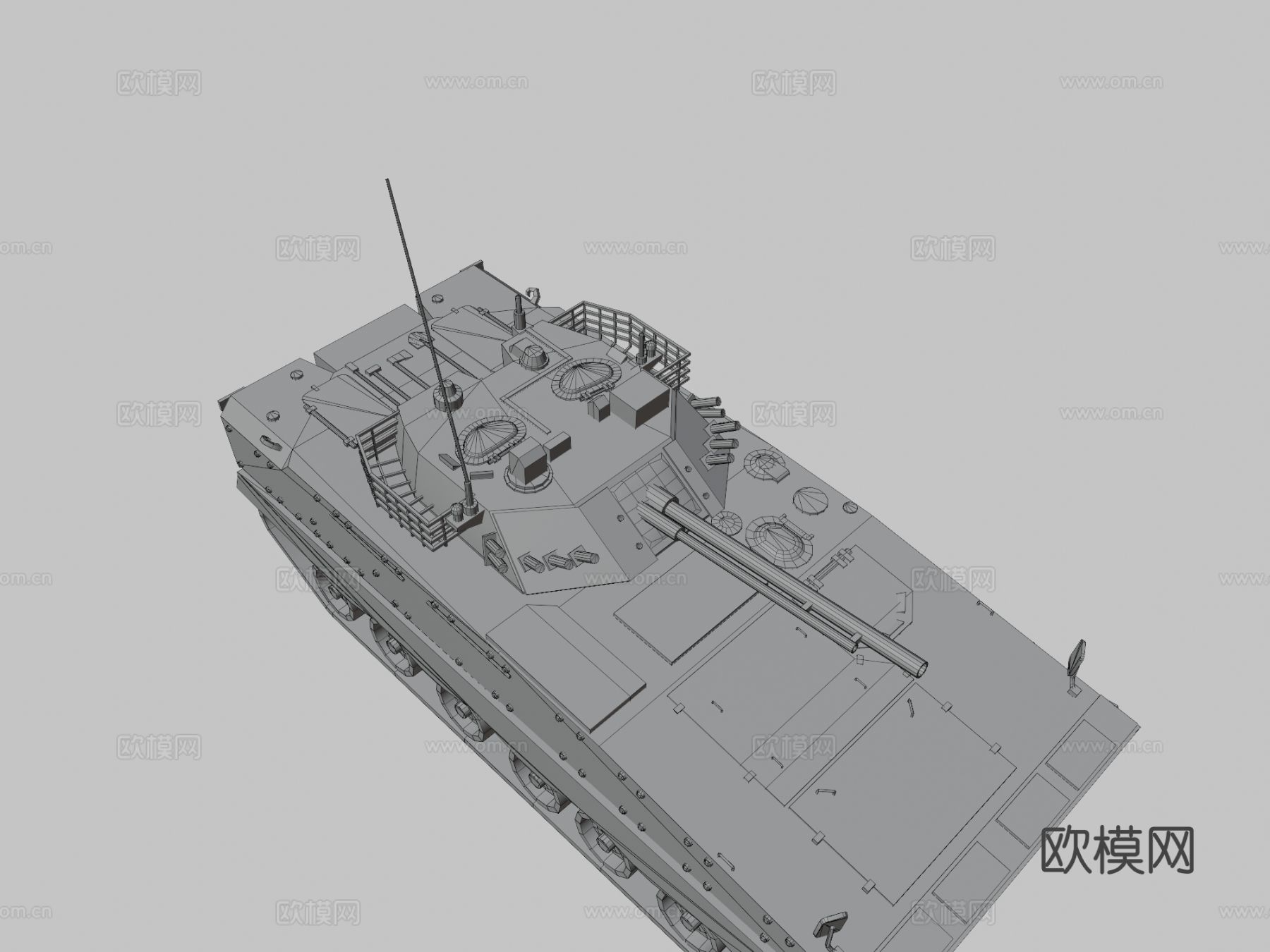 主战坦克3d模型