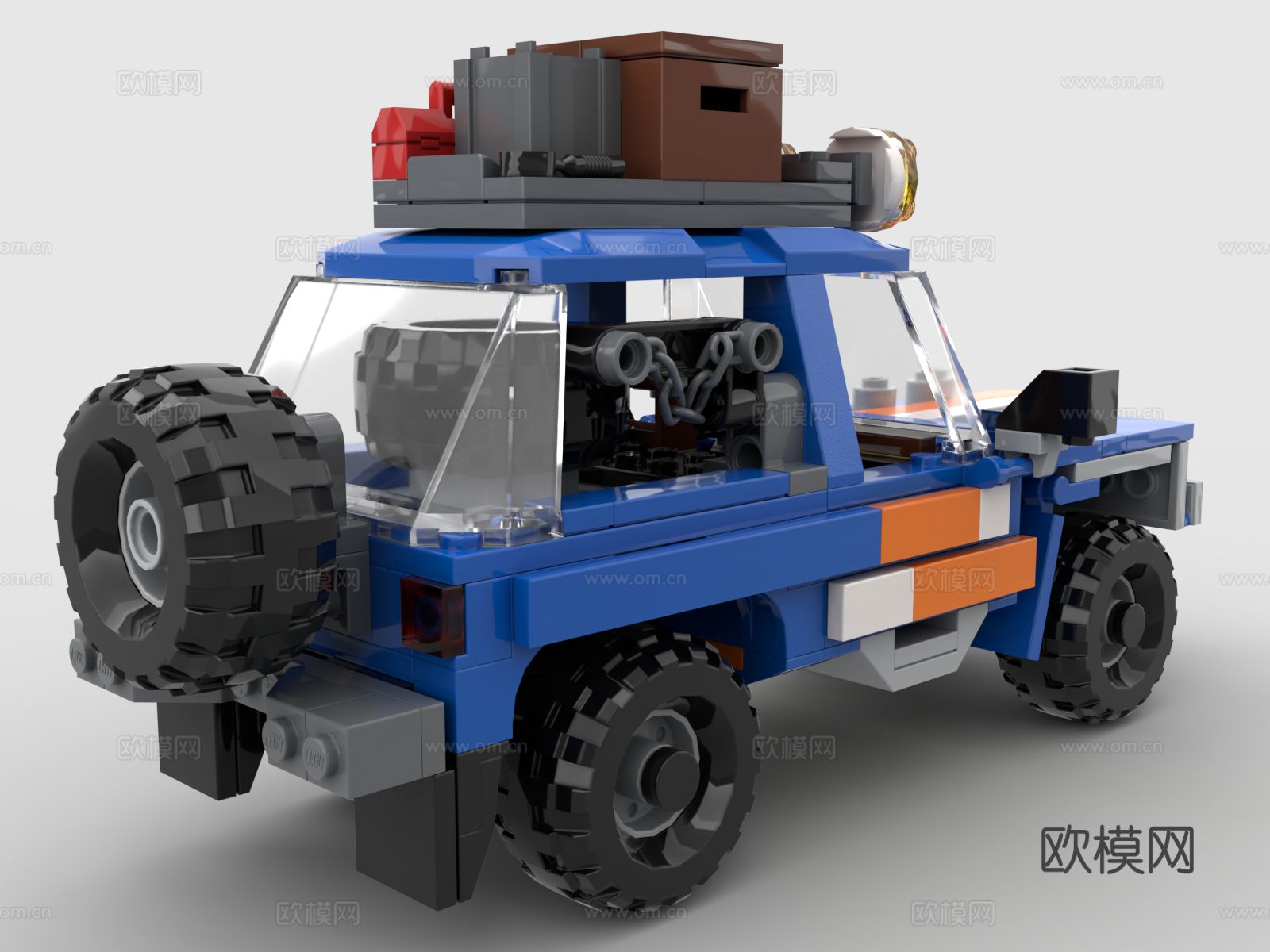 乐高 LEGO 玩具 积木 越野车 四驱车3d模型